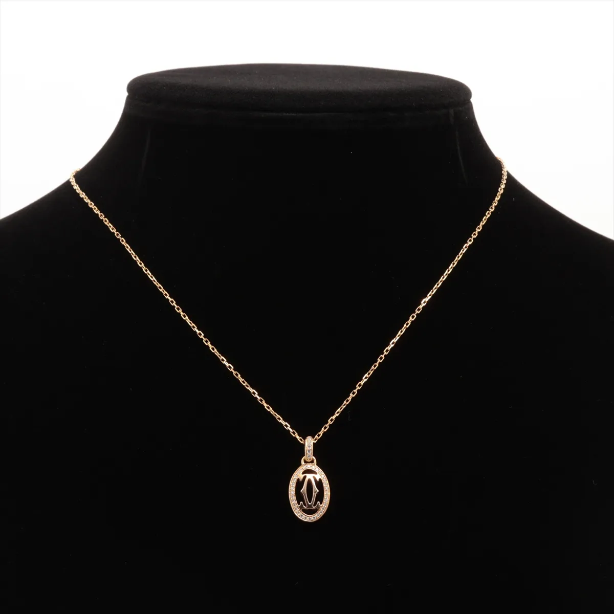 Logo Double C Diamond Necklace 750(PG) 4.4g MAZ217 — view 5
