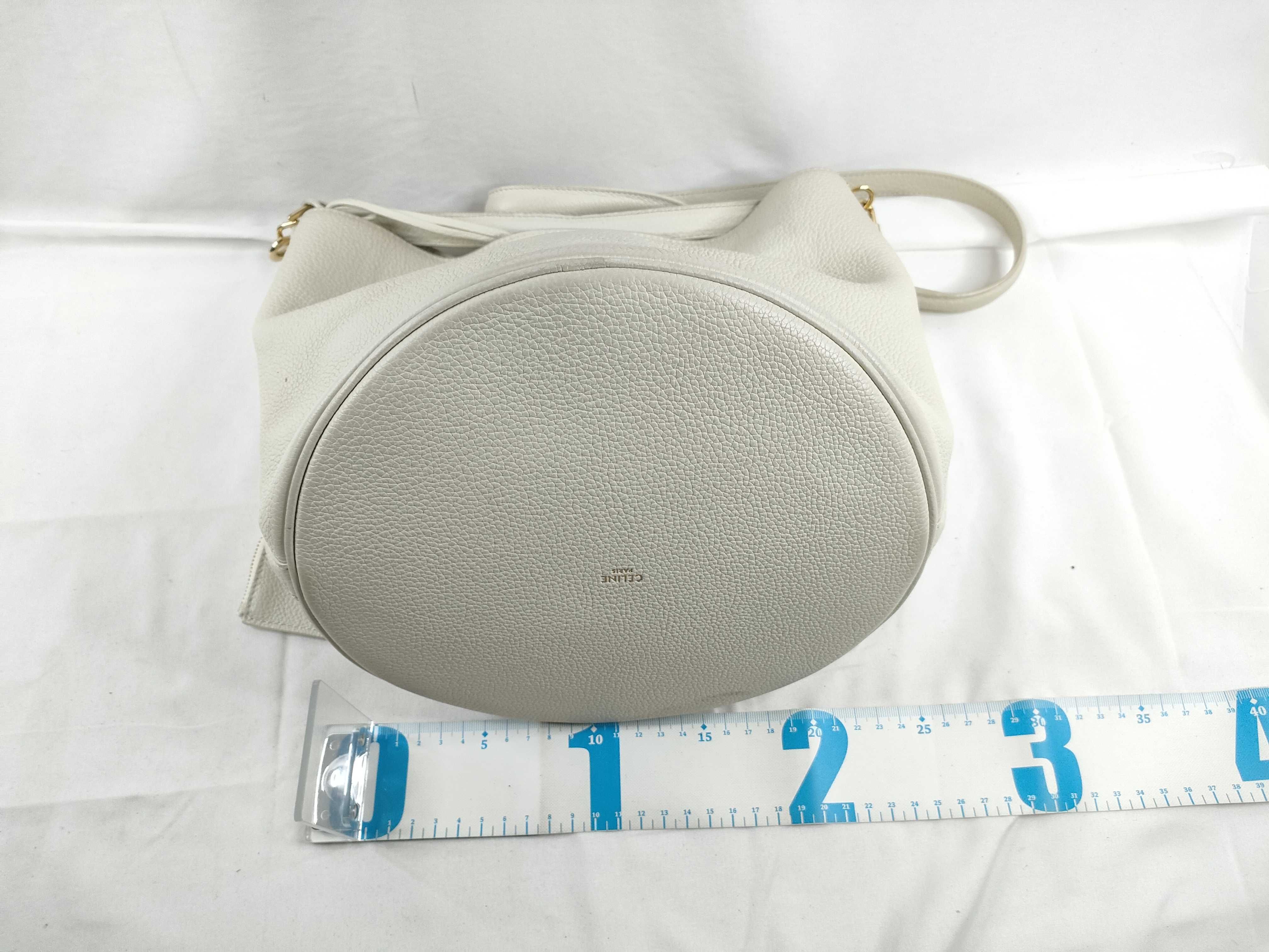 Teen Bucket 16 Leather 2-Way Shoulder Bag White Handbag — view 2