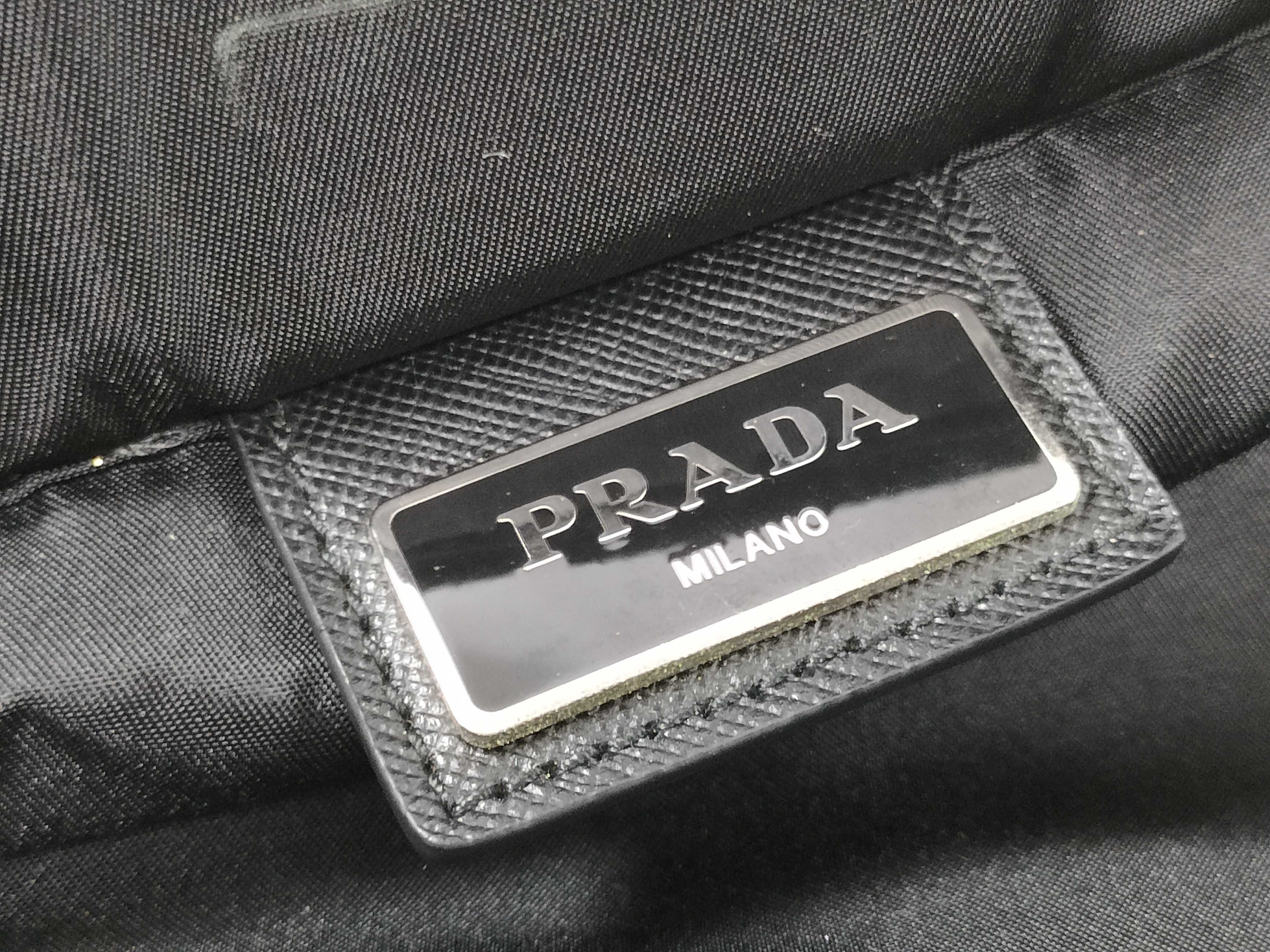 Nylon Shoulder Bag, Black Nylon Handbag — view 11