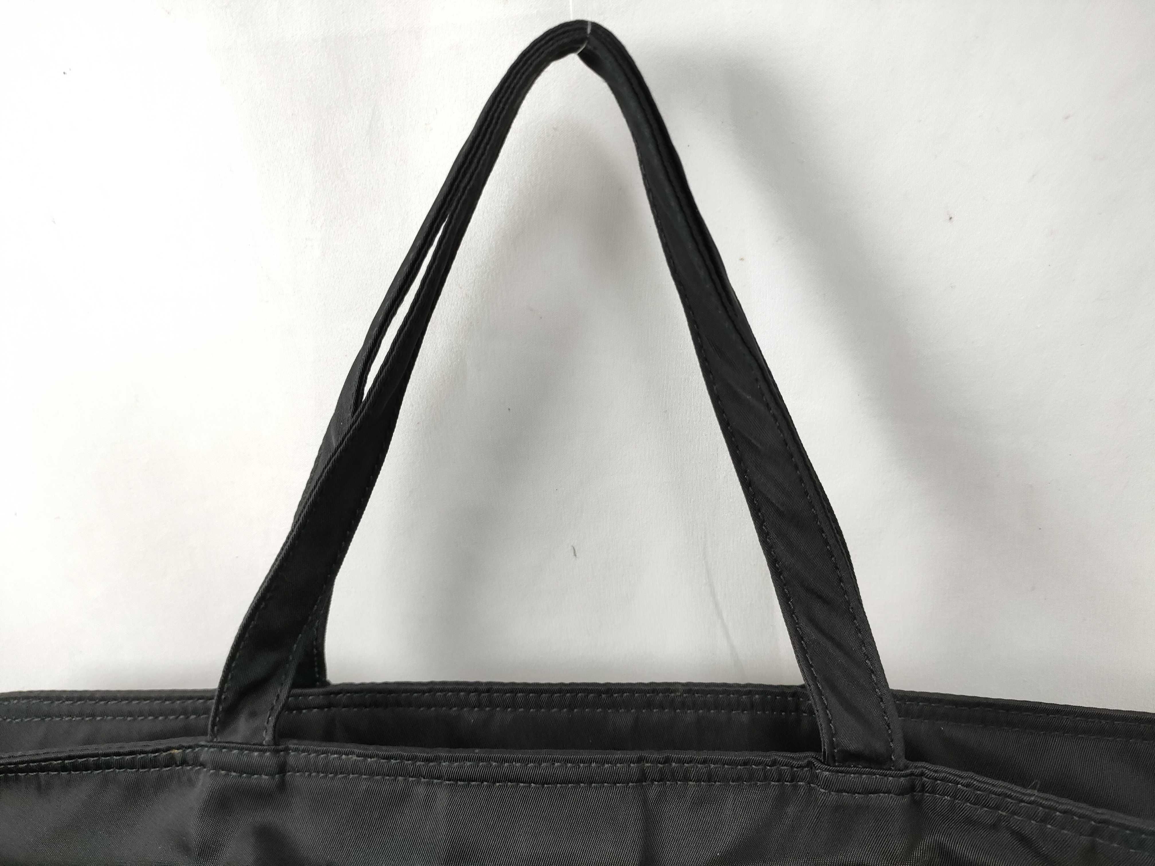 Nylon Shoulder Bag, Black Nylon Handbag — view 3