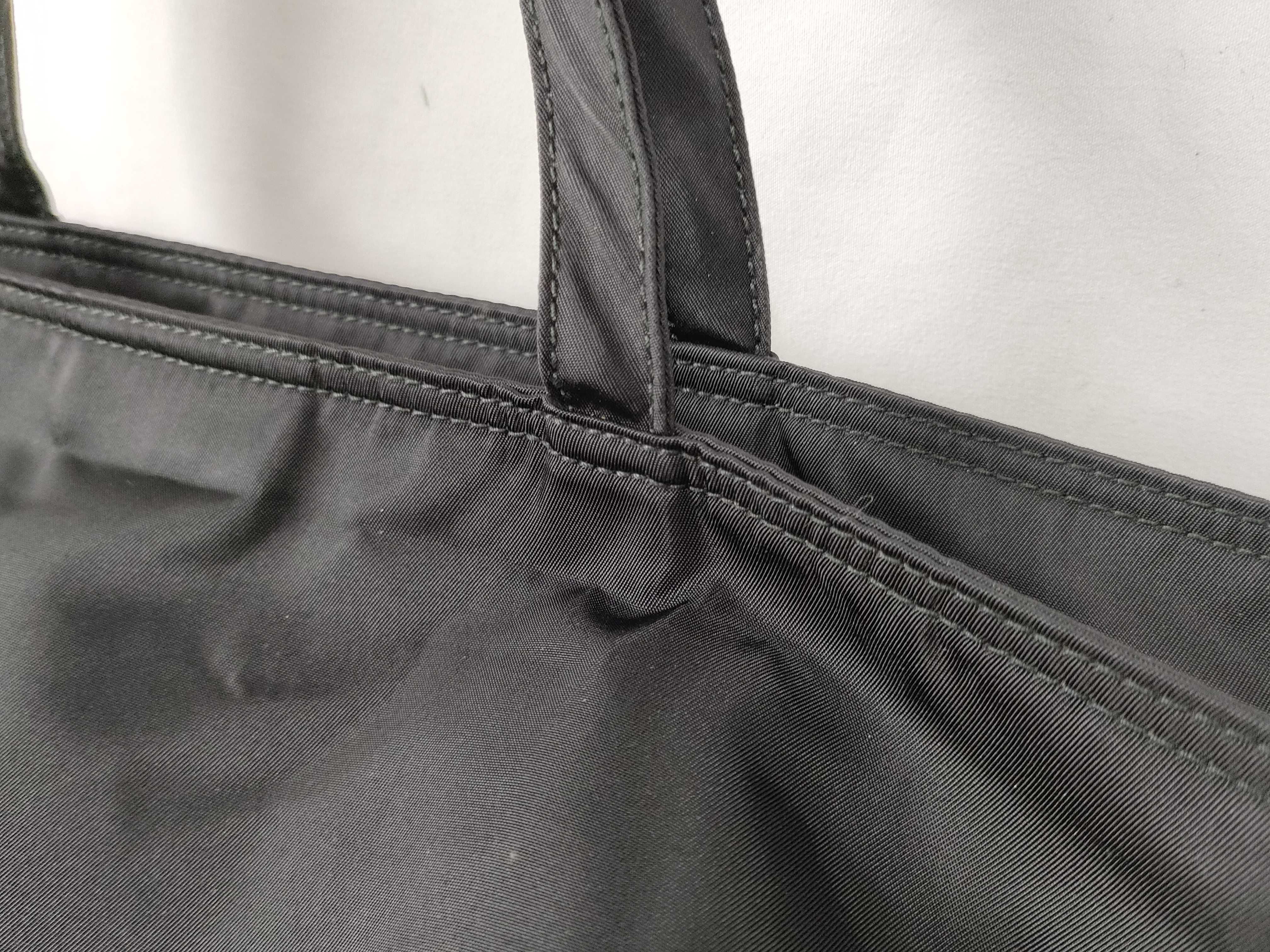 Nylon Shoulder Bag, Black Nylon Handbag — view 4