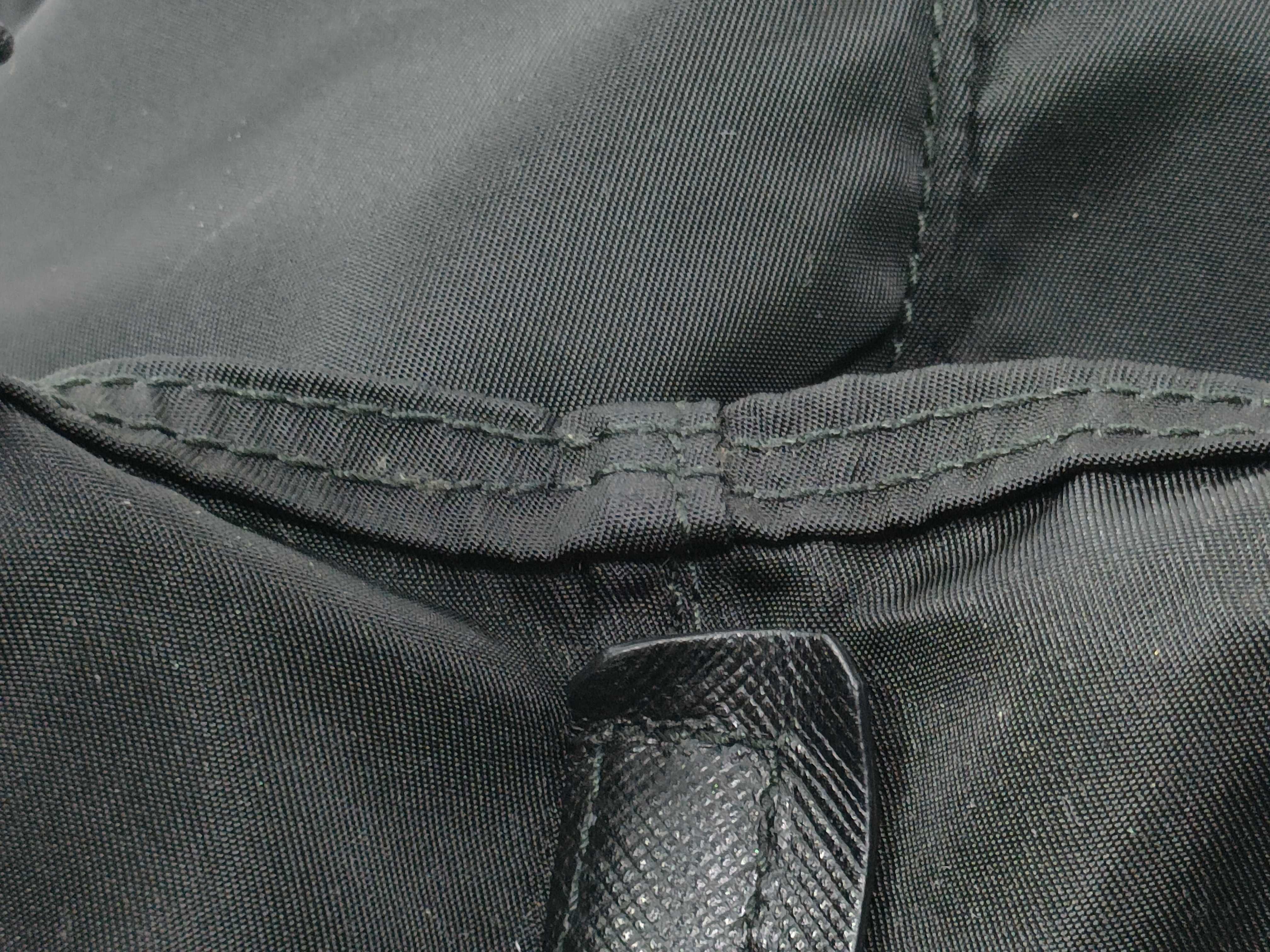 Nylon Shoulder Bag, Black Nylon Handbag — view 10