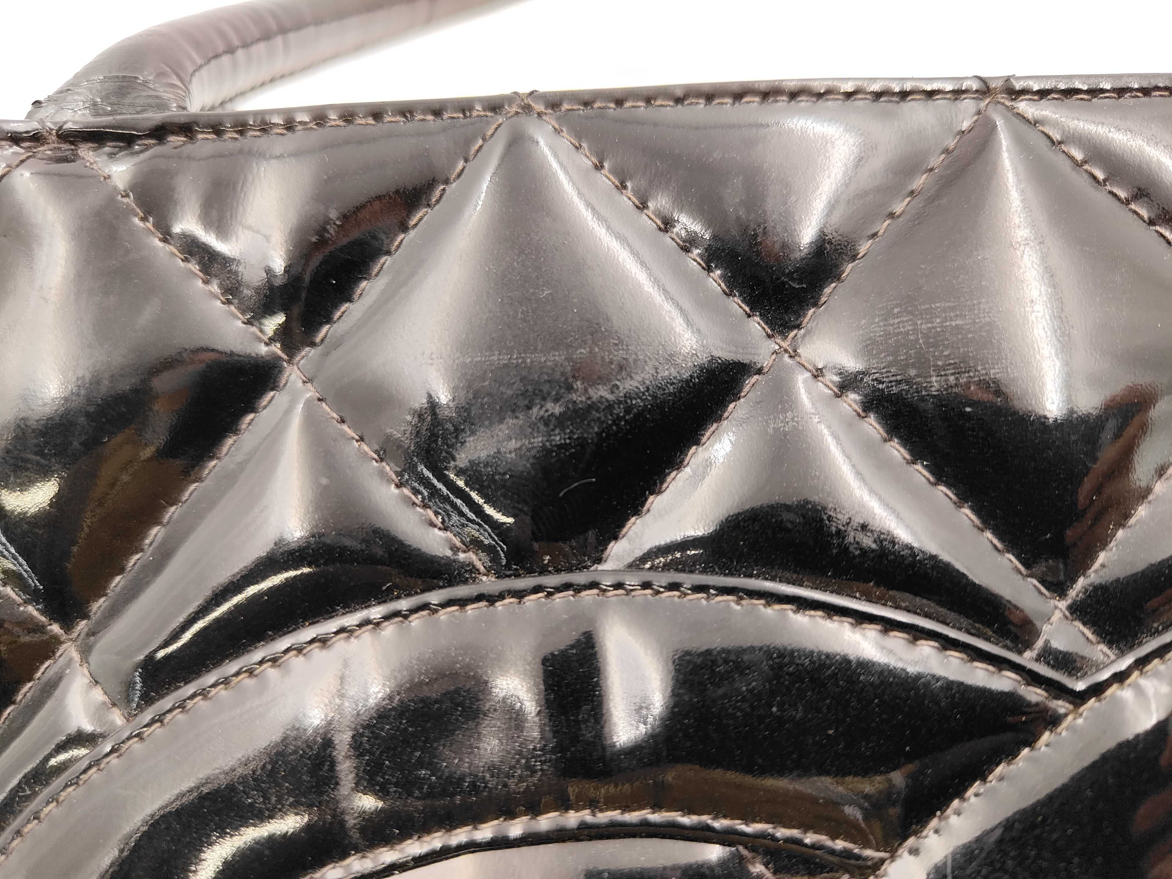 Reissue Tote Coco Mark Enamel Patent Leather Tote Bag — view 14