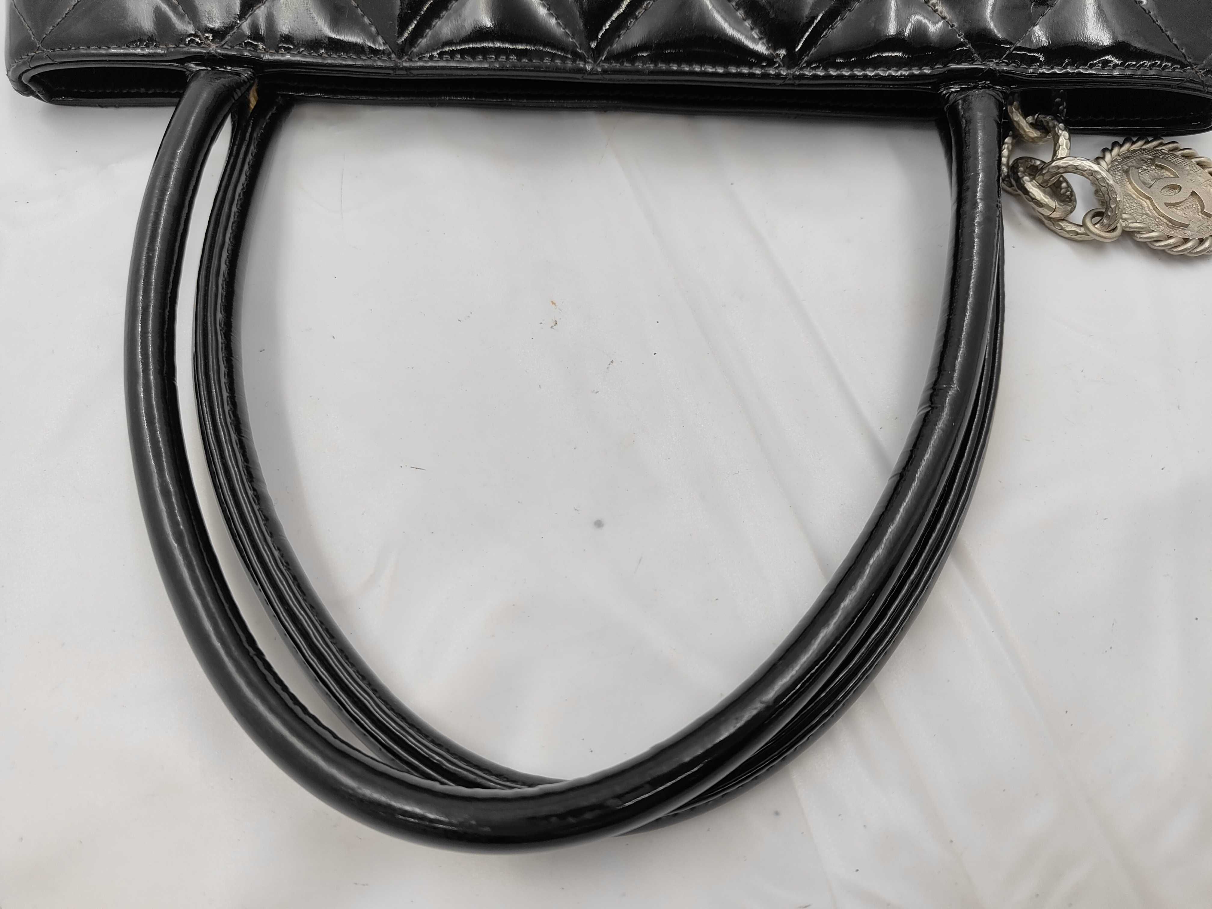 Reissue Tote Coco Mark Enamel Patent Leather Tote Bag — view 3