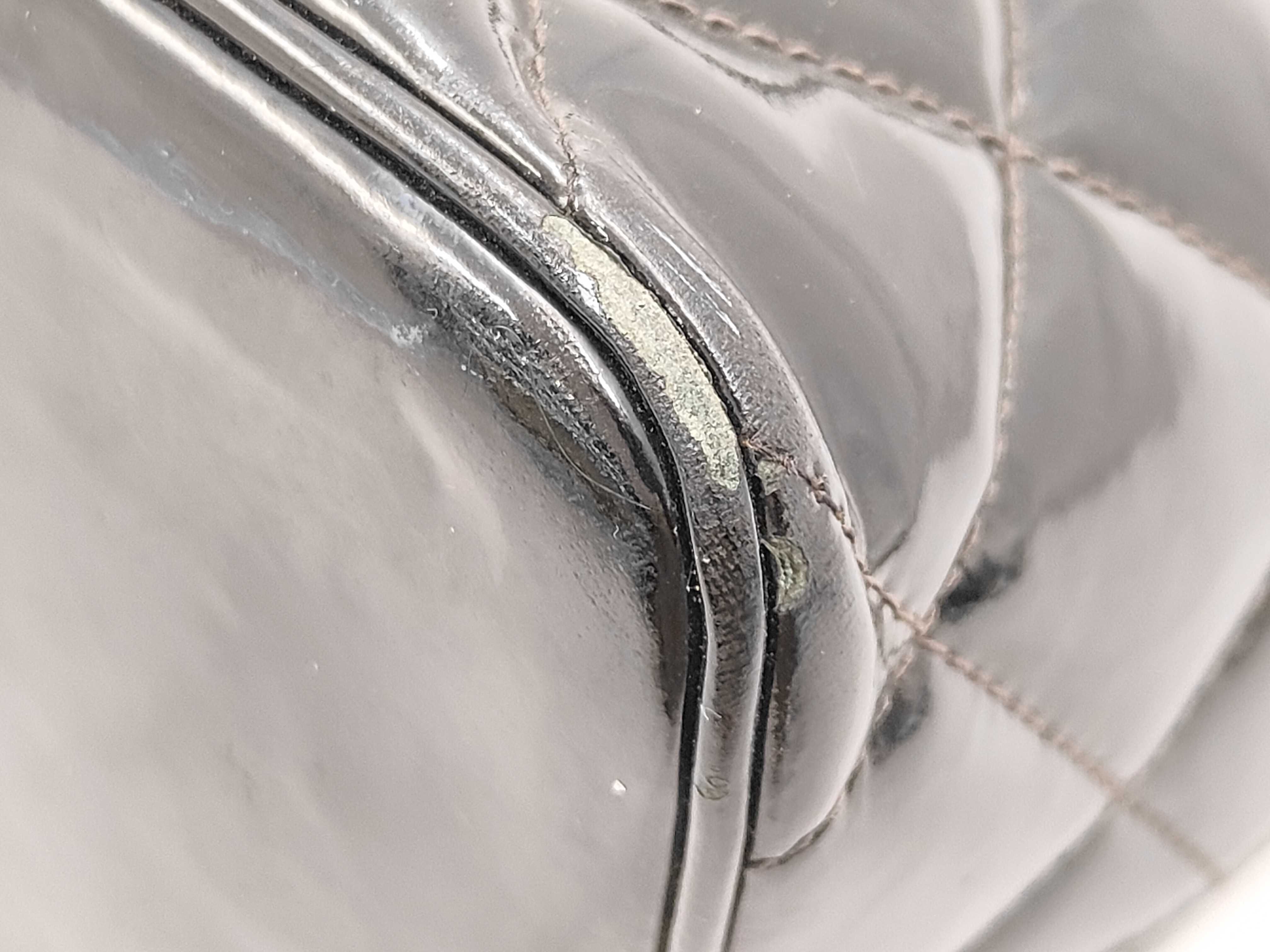 Reissue Tote Coco Mark Enamel Patent Leather Tote Bag — view 7