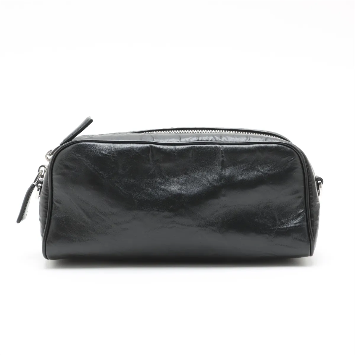 Nappa Antique Leather Shoulder Bag Black — view 2