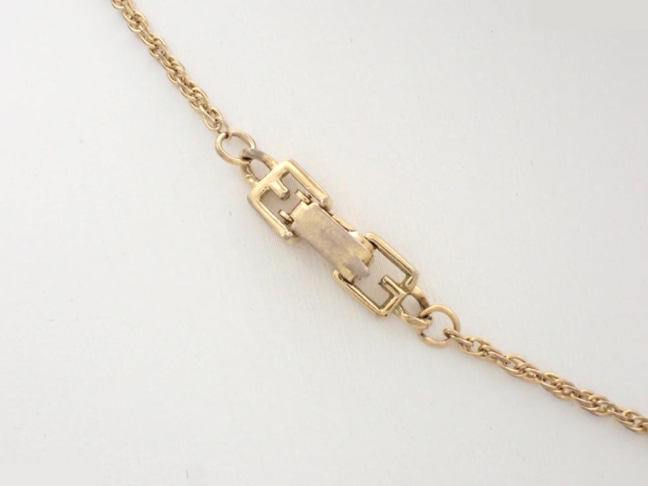 Gold necklace, chain approximately 40cm — view 2