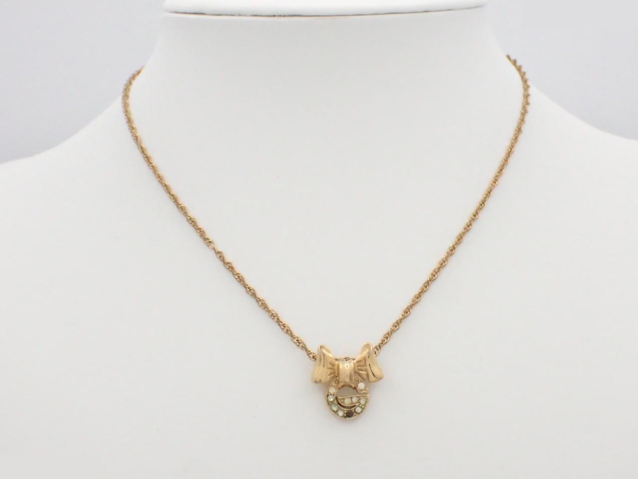Gold necklace, chain approximately 40cm — view 3