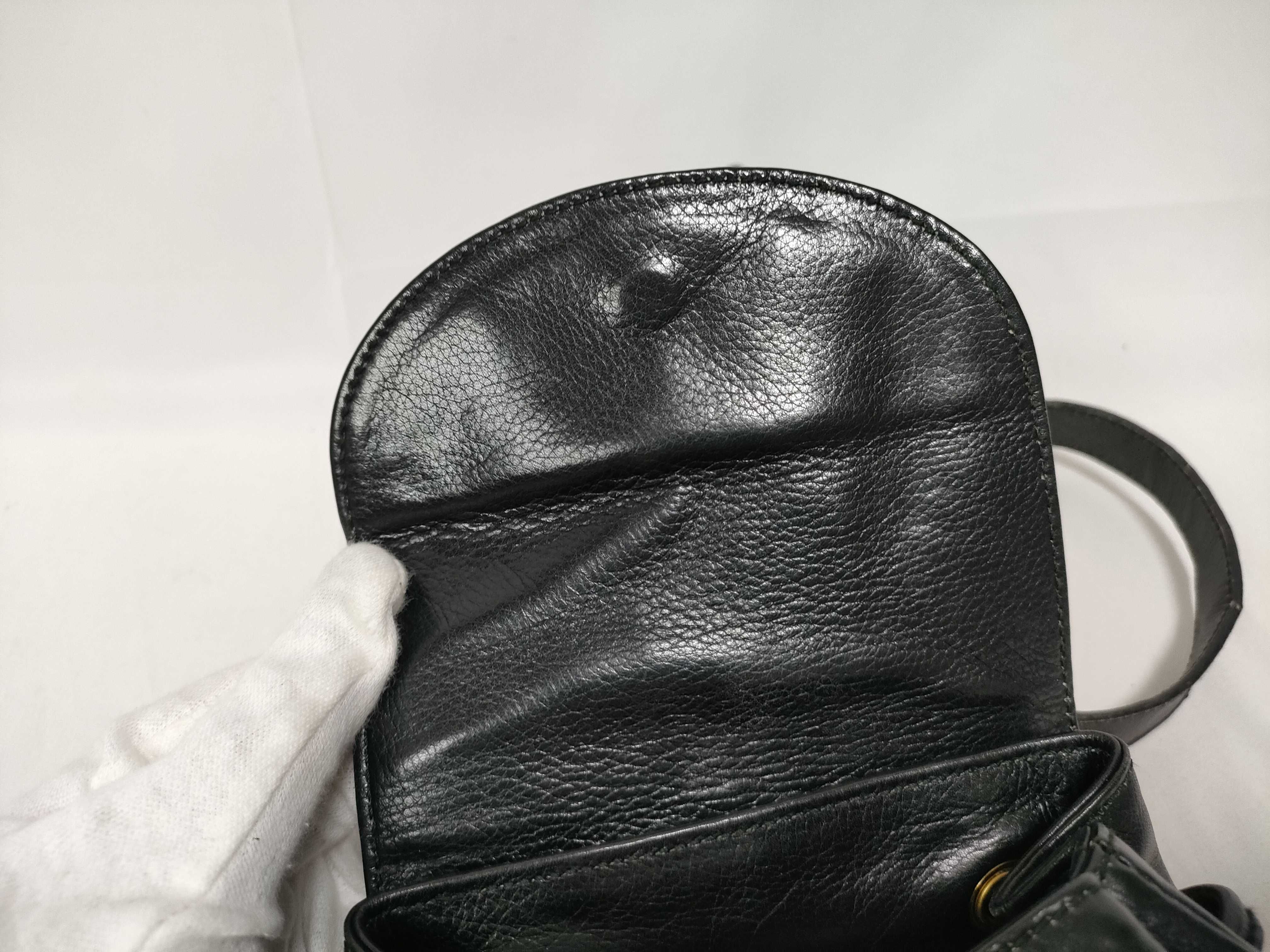 Bamboo Gucci Black Drawstring Backpack Rucksack — view 15