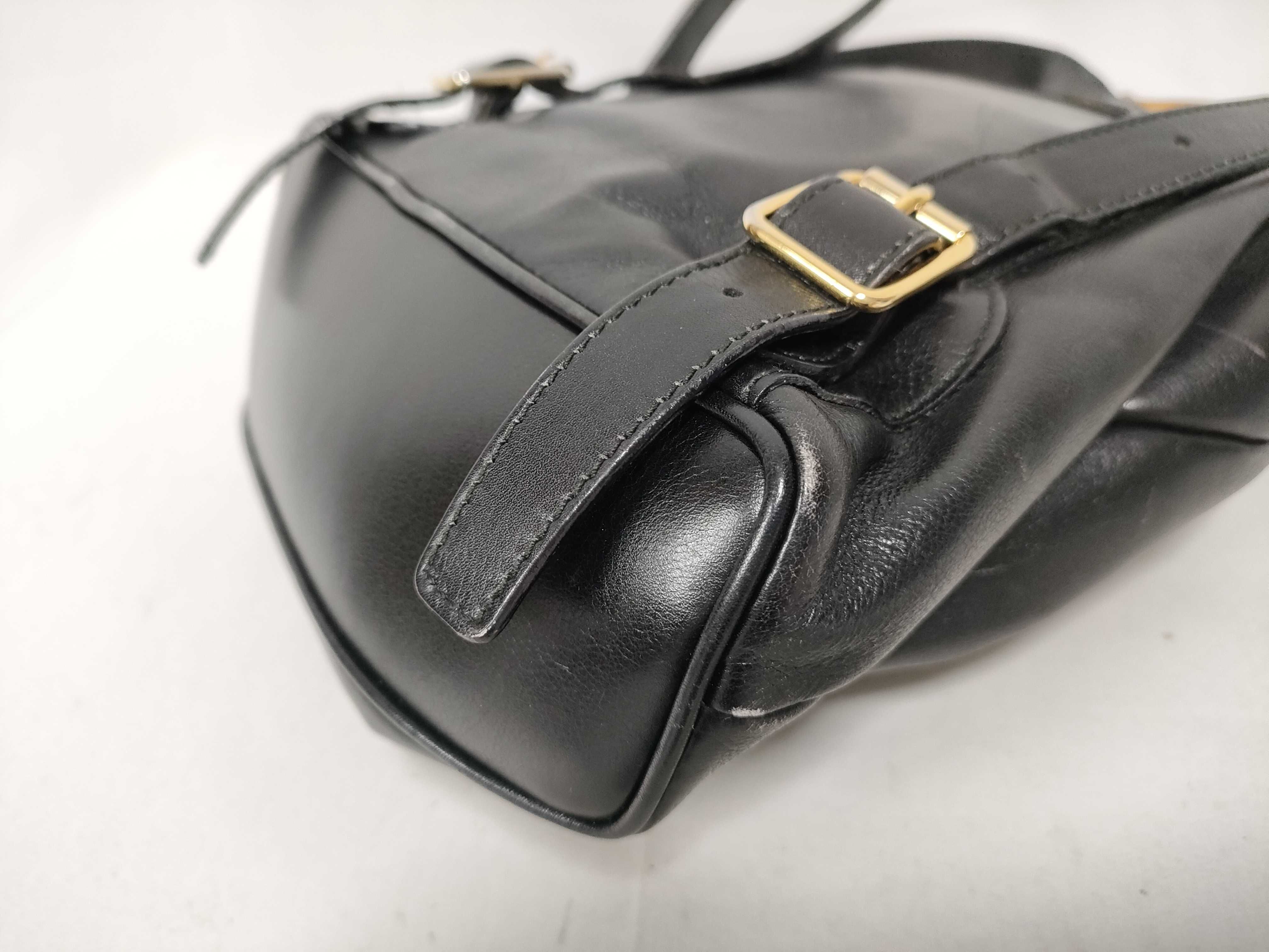 Bamboo Gucci Black Drawstring Backpack Rucksack — view 5