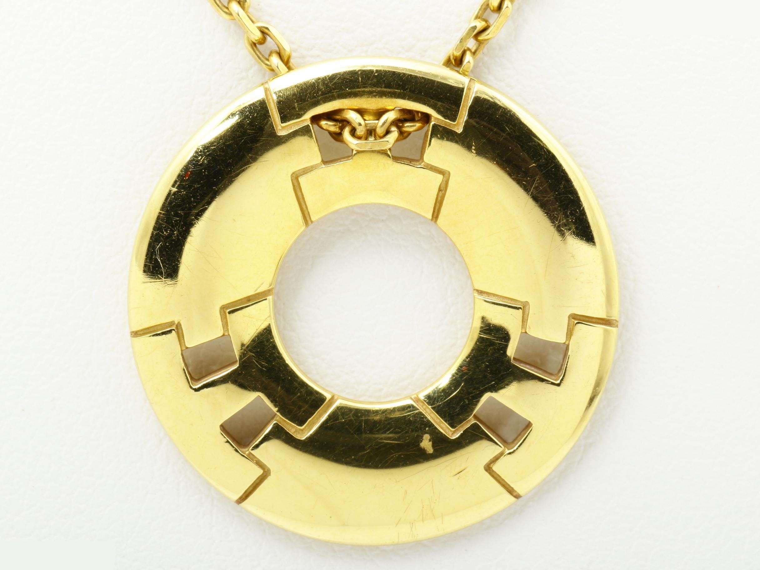 750YG 14.2g Hercules Necklace Pendant, Chain approx. 40cm — view 2
