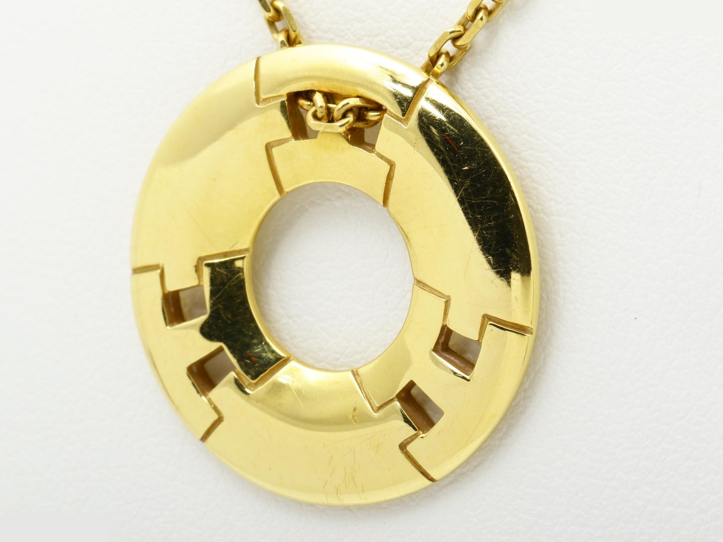 750YG 14.2g Hercules Necklace Pendant, Chain approx. 40cm — view 3