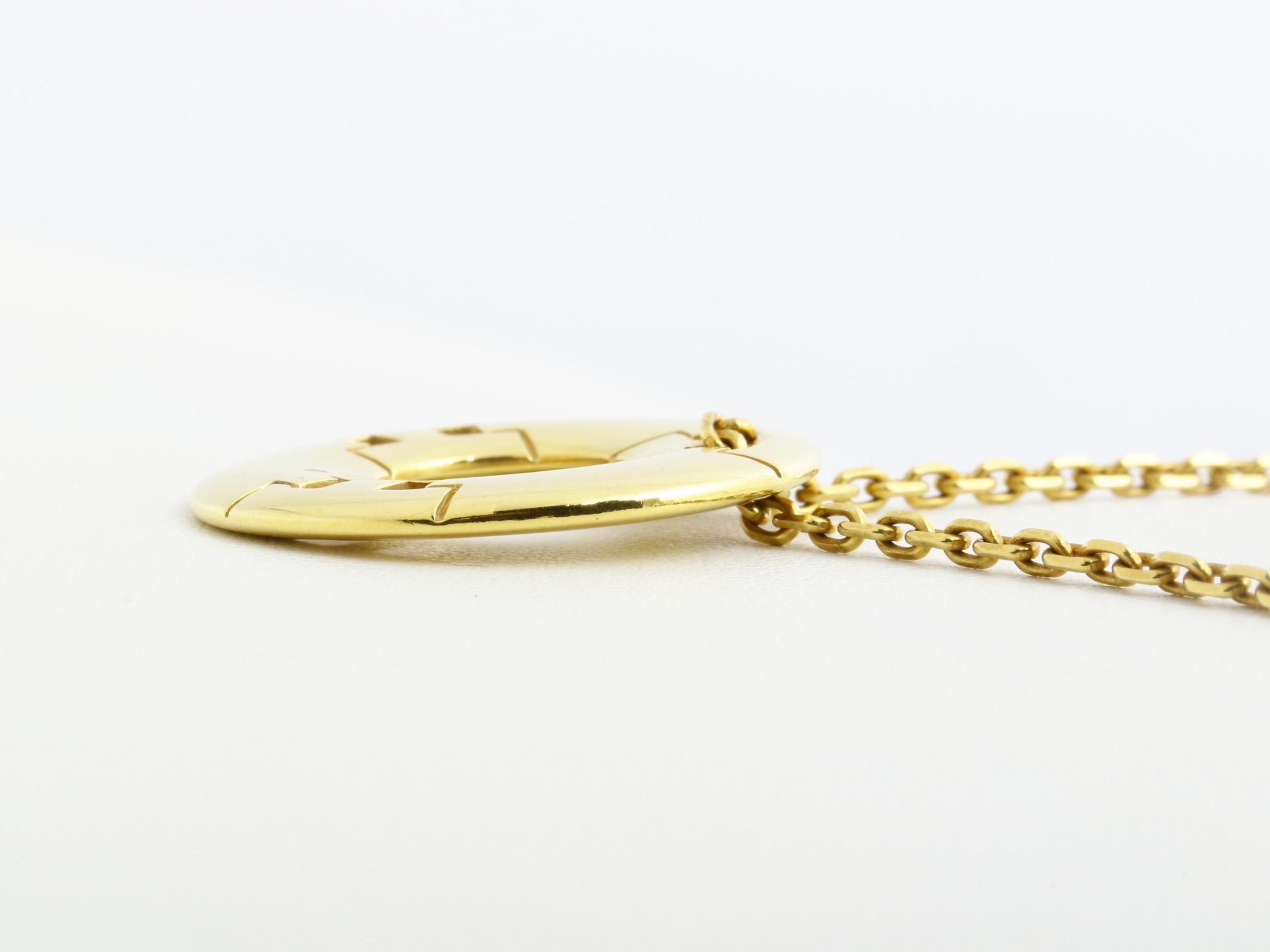 750YG 14.2g Hercules Necklace Pendant, Chain approx. 40cm — view 4