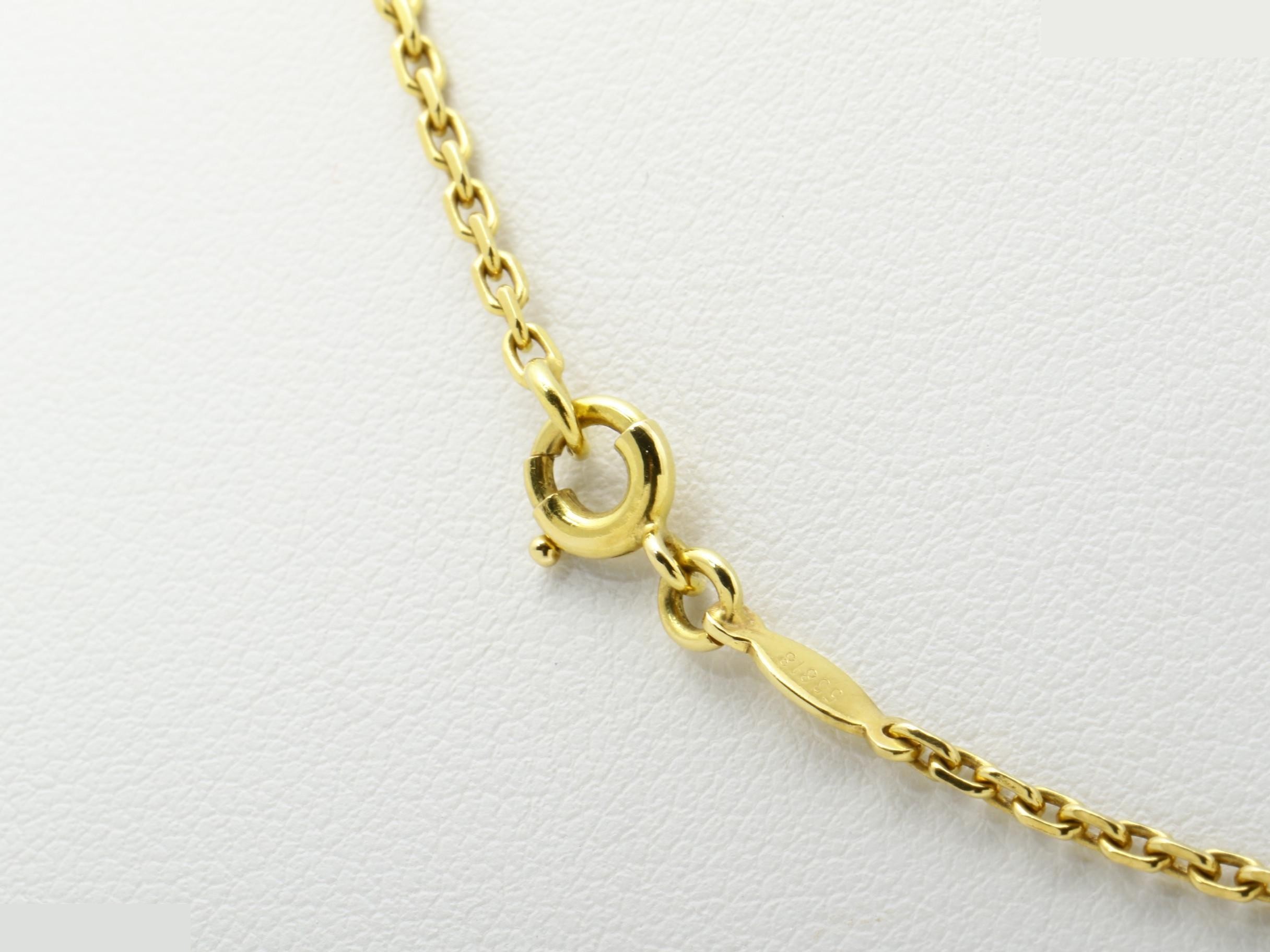 750YG 14.2g Hercules Necklace Pendant, Chain approx. 40cm — view 5