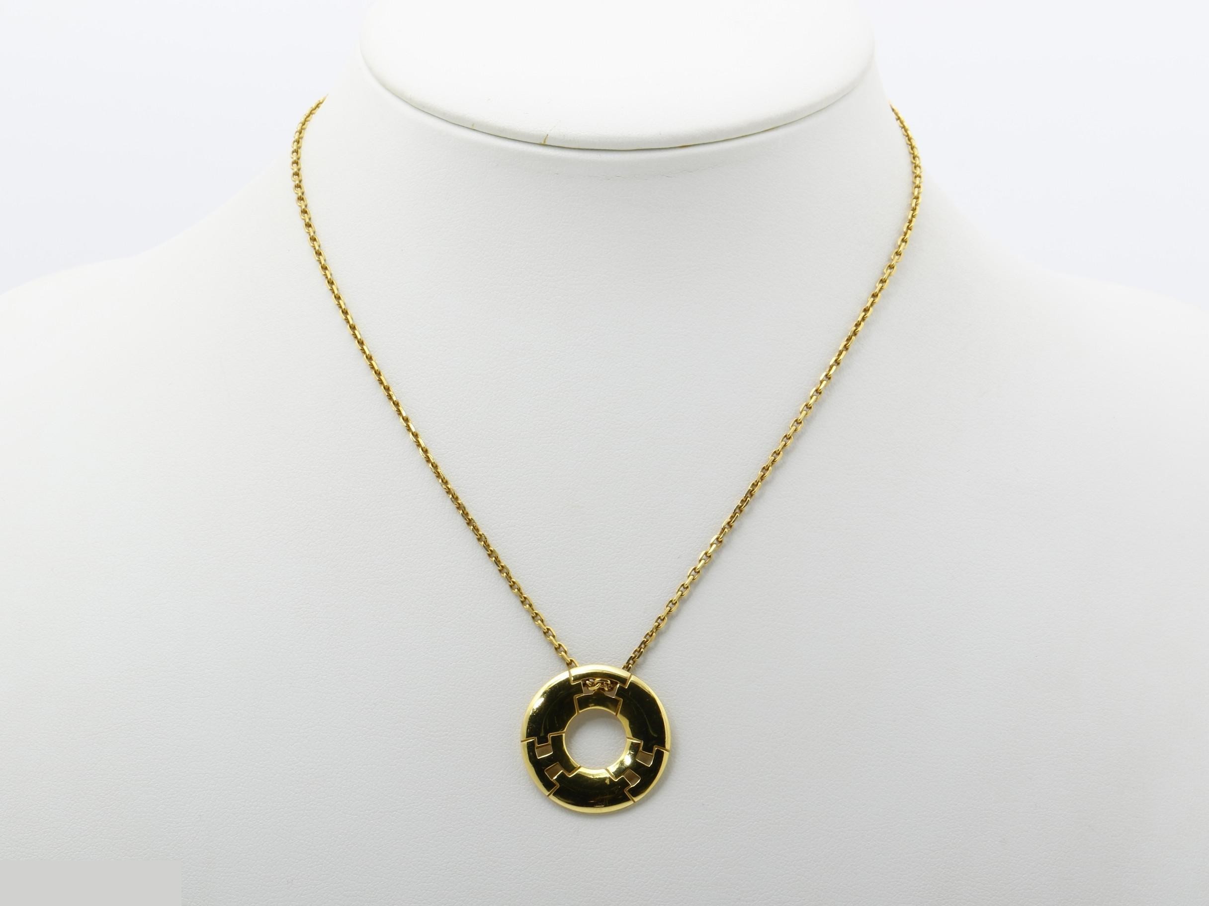 750YG 14.2g Hercules Necklace Pendant, Chain approx. 40cm — view 6
