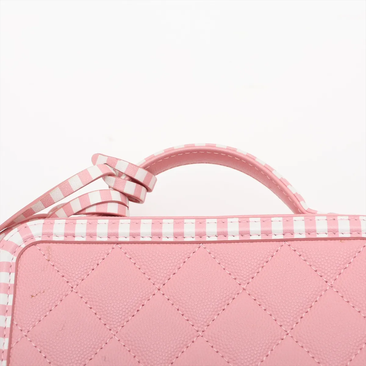 CC Filigree Caviar Skin 2-Way Shoulder Bag, Pink x White, Silver Hardware, 27387292, Serial Number 27 — view 6