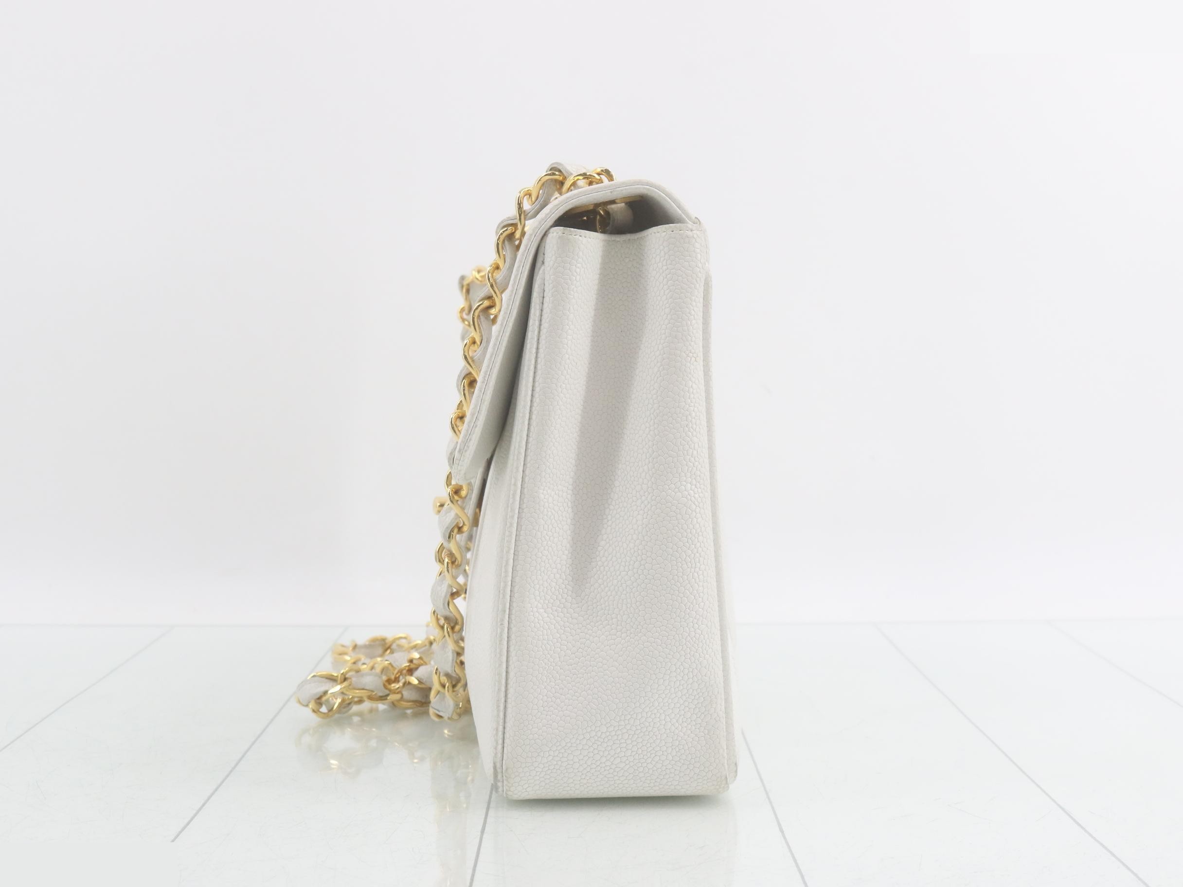 Mademoiselle Caviar Chain Shoulder Bag (with seal) — view 3