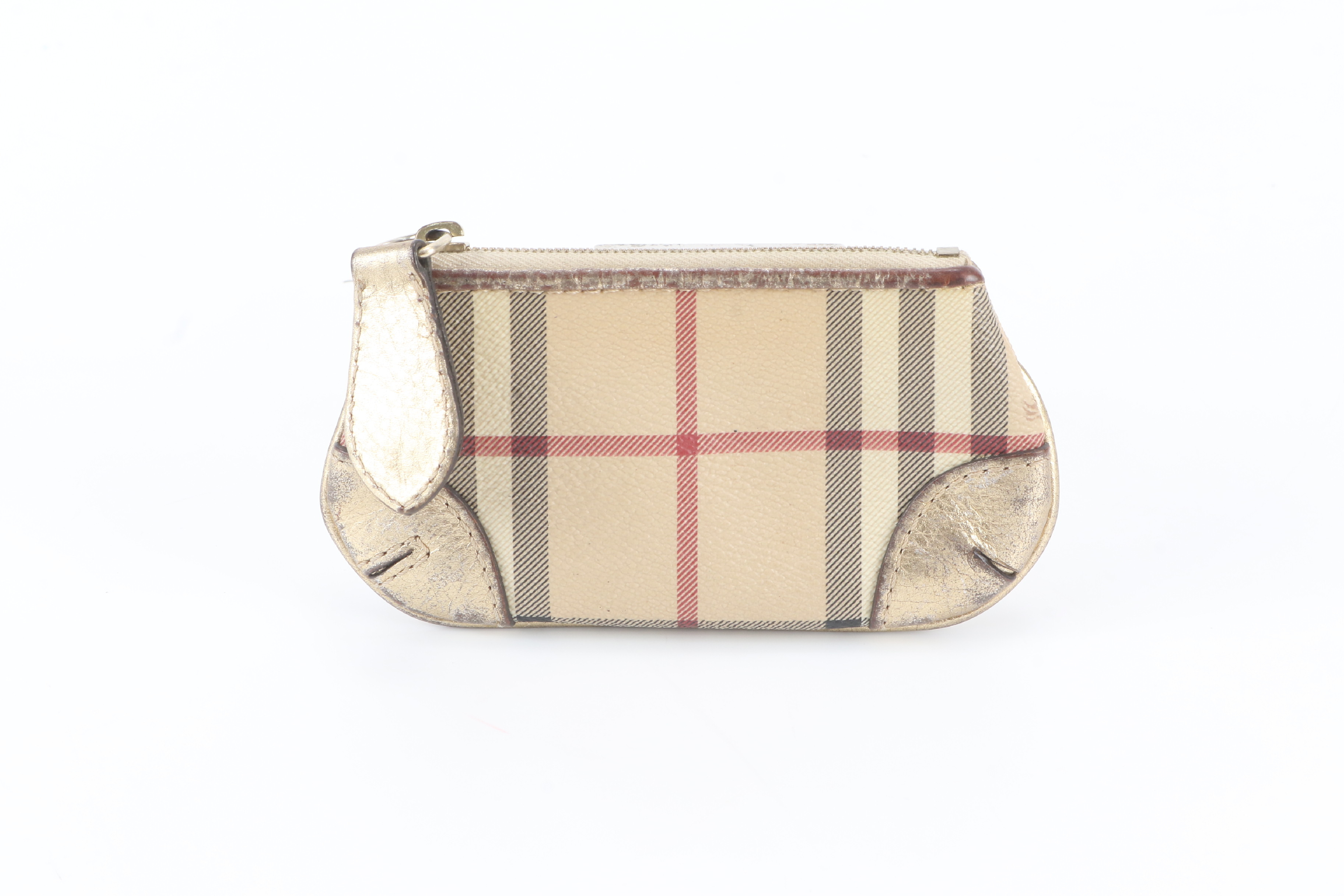 Leather Check Wallet, Small Item Case, Coin Purse — view 2