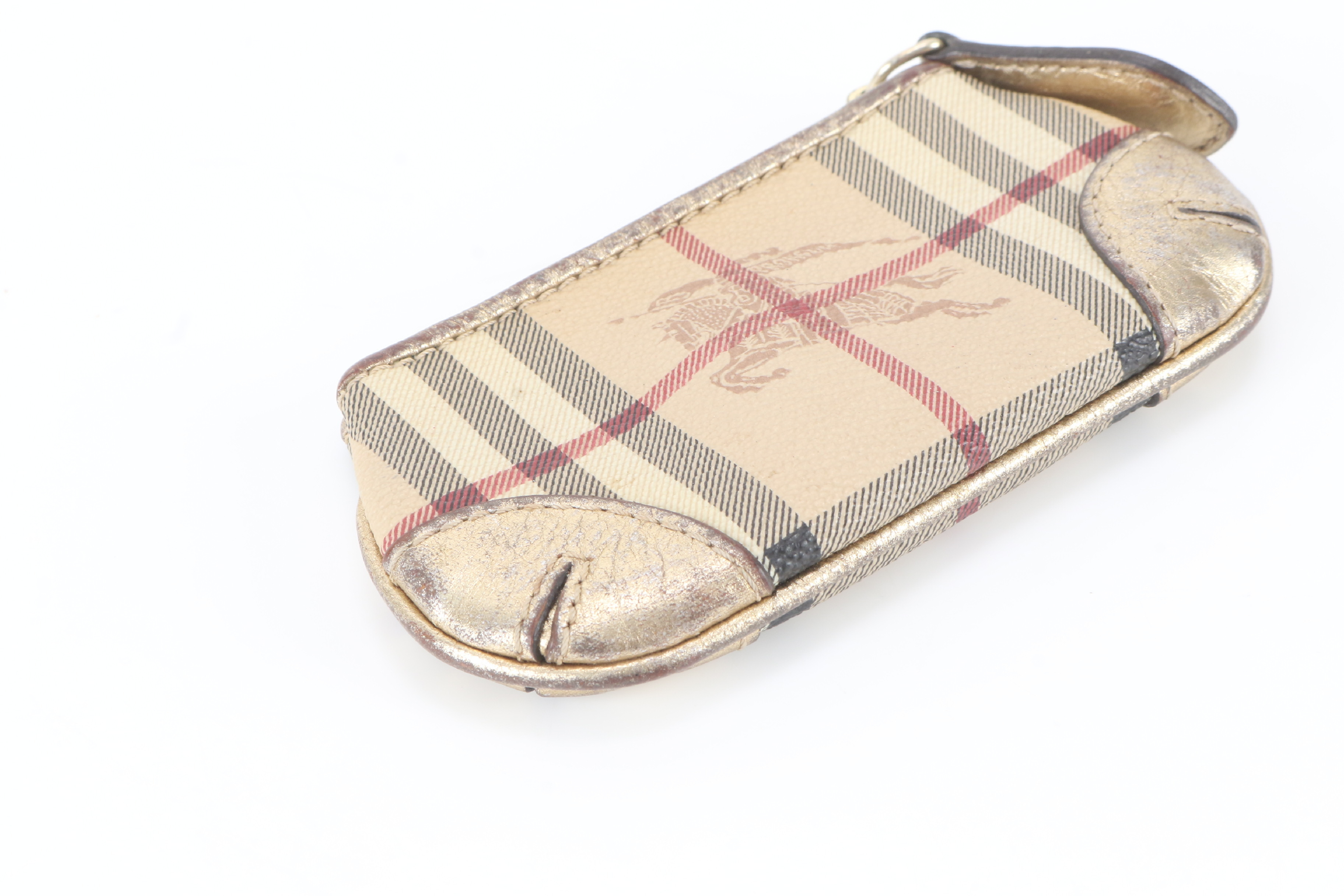 Leather Check Wallet, Small Item Case, Coin Purse — view 4