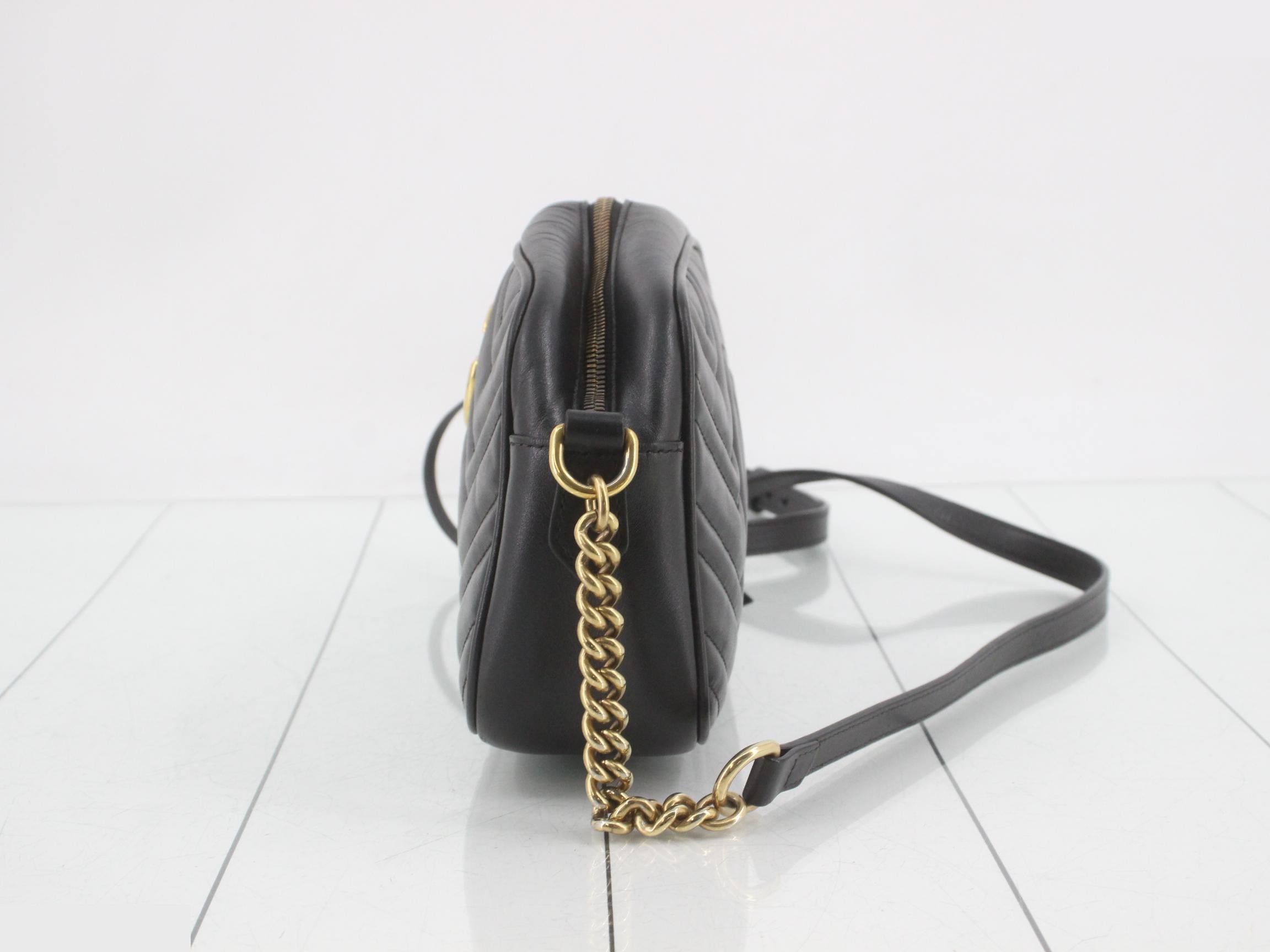 GG Marmont Quilted Chain Shoulder Bag 447632 — view 3
