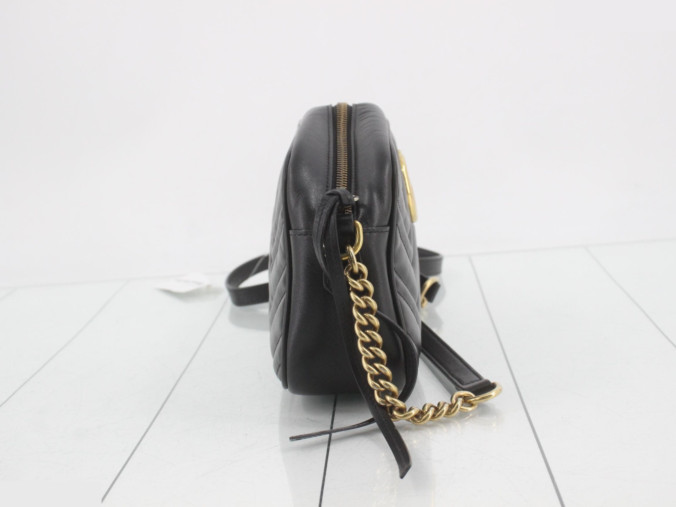 GG Marmont Quilted Chain Shoulder Bag 447632 — view 4
