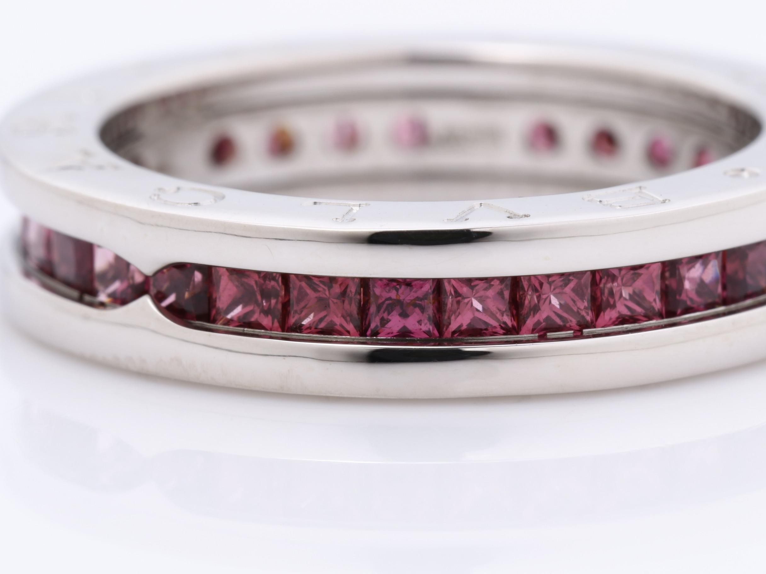 Bzero1 XS Full Garnet Ring 750WG 8g #53 — view 3