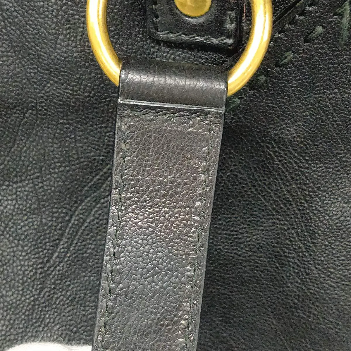 Muse Leather Handbag, Black, 156465 — view 14
