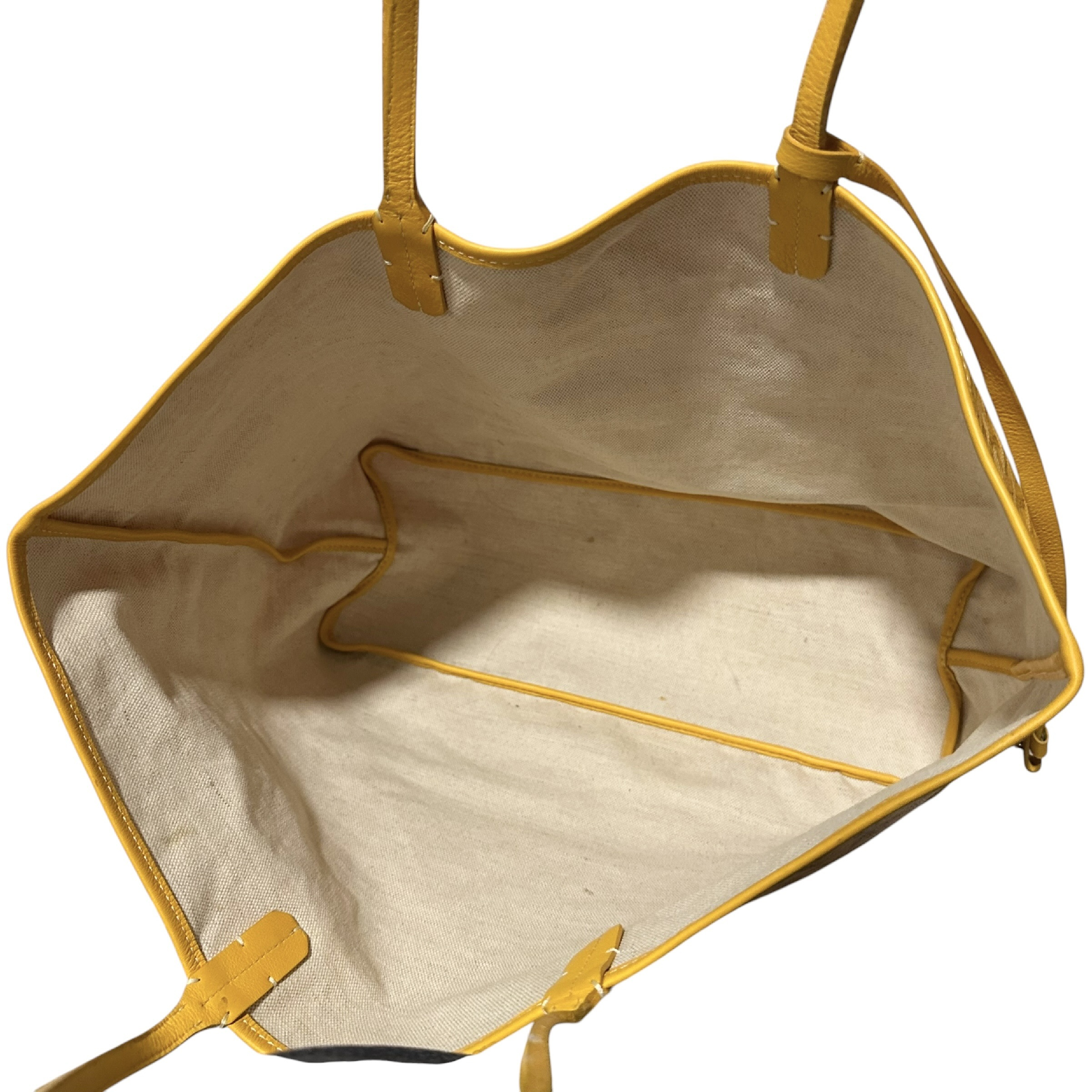 Saint Louis PM PVC x Leather Tote Bag, Yellow Tote Bag — view 12