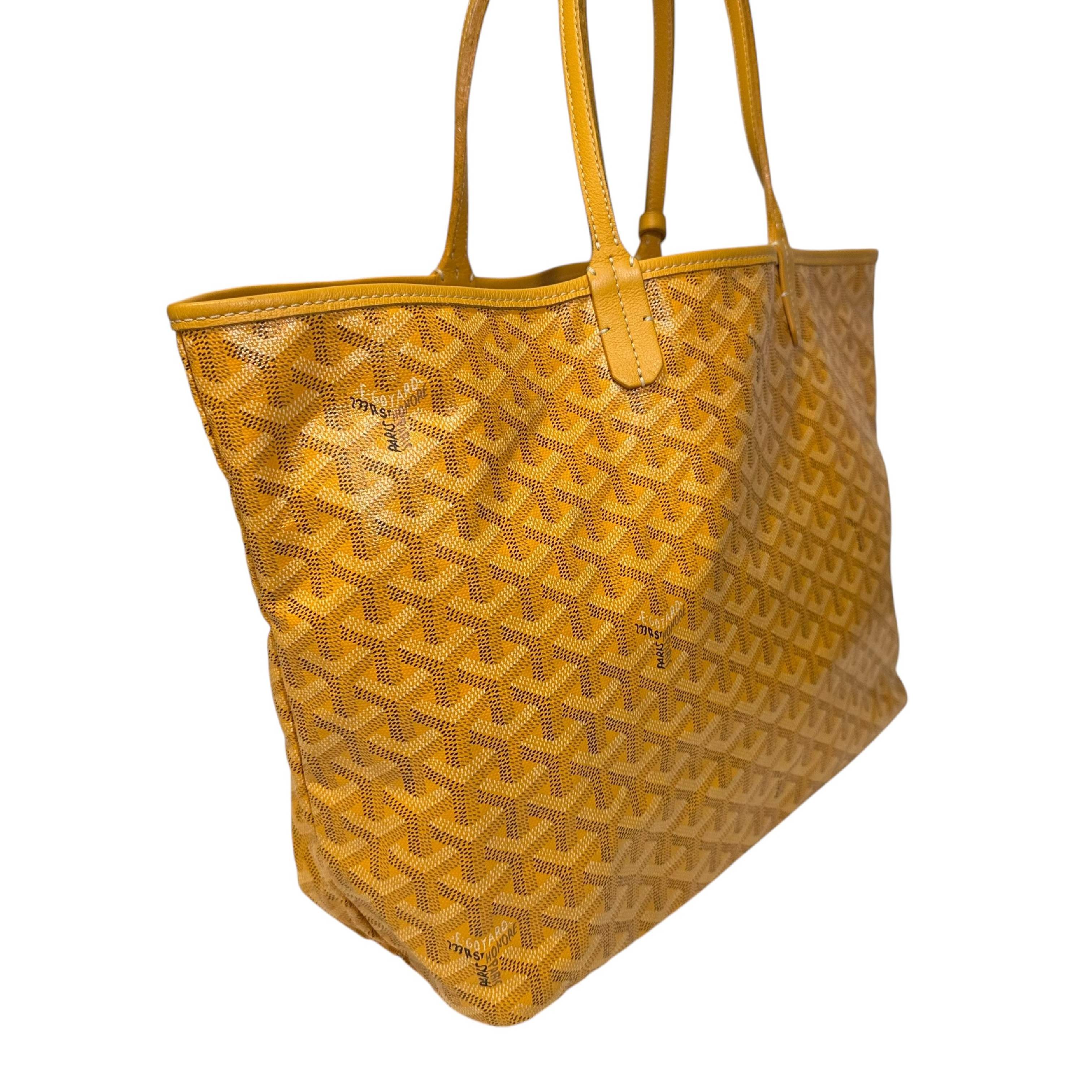 Saint Louis PM PVC x Leather Tote Bag, Yellow Tote Bag — view 5