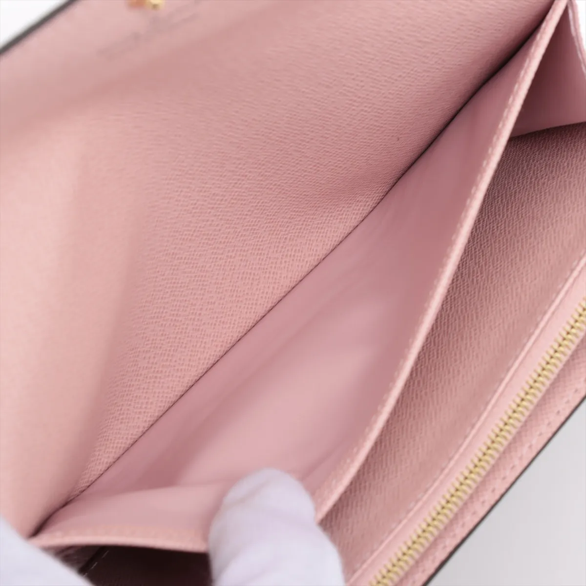 Monogram Portefeuille Sara M62235 Rose Ballerine Wallet RFID Reaction — view 5