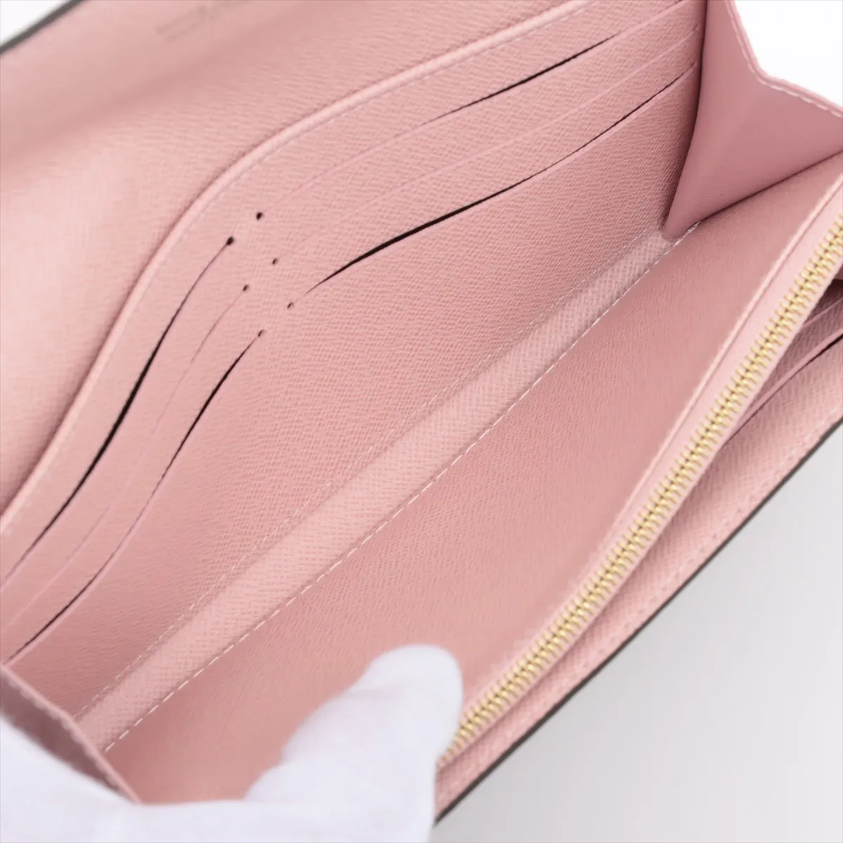 Monogram Portefeuille Sara M62235 Rose Ballerine Wallet RFID Reaction — view 6