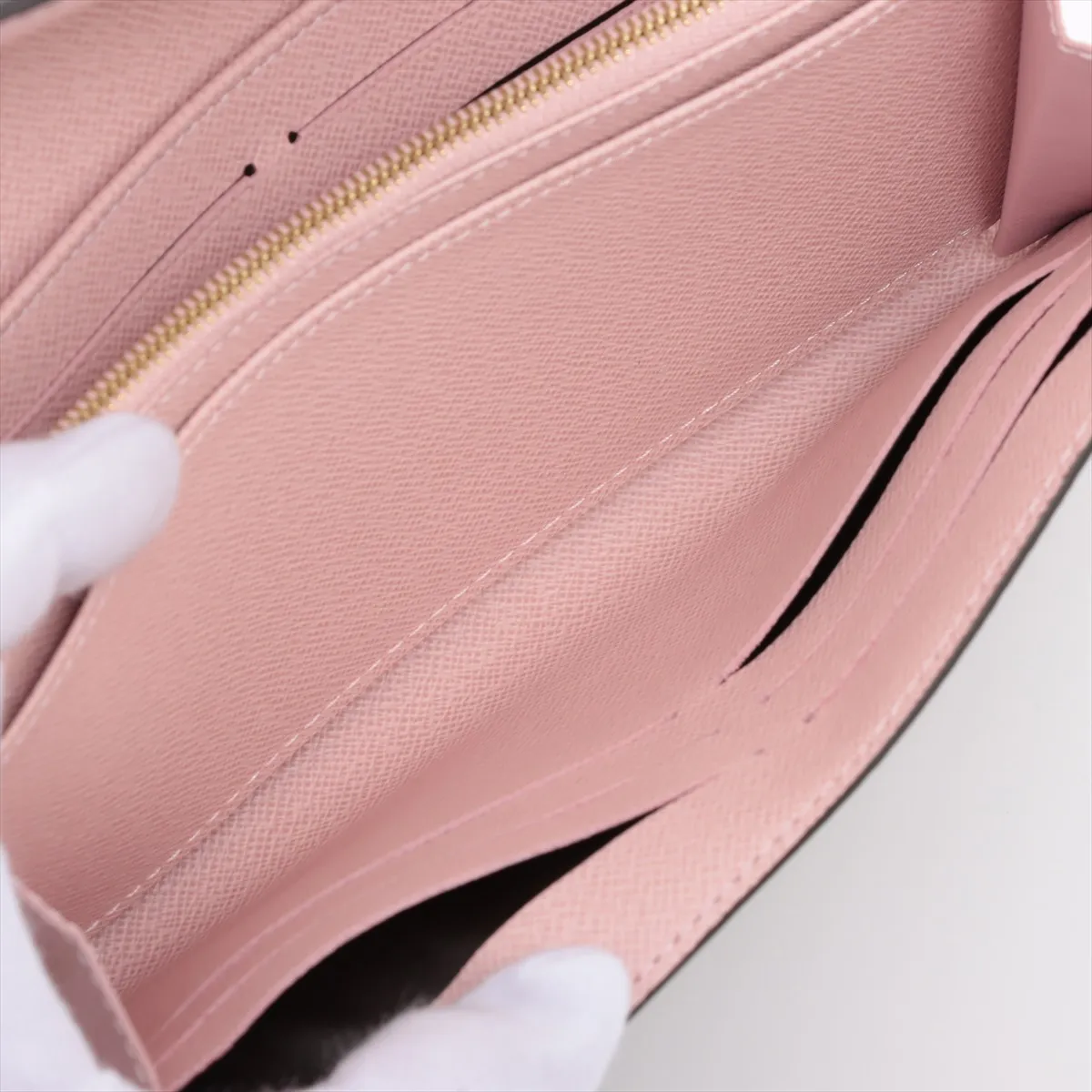 Monogram Portefeuille Sara M62235 Rose Ballerine Wallet RFID Reaction — view 8