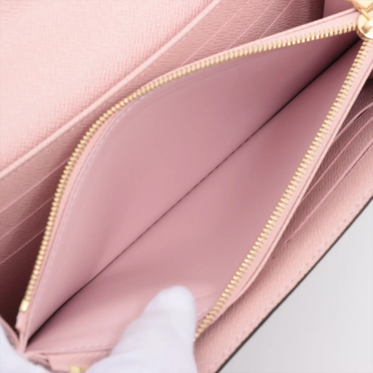 Monogram Portefeuille Sara M62235 Rose Ballerine Wallet RFID Reaction — view 9