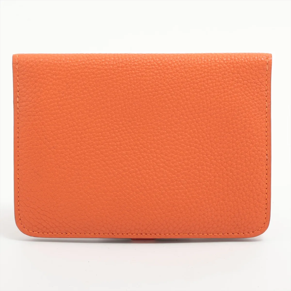 Dogon Compact Togo Compact Wallet Orange Gold Hardware I:2005 — view 2