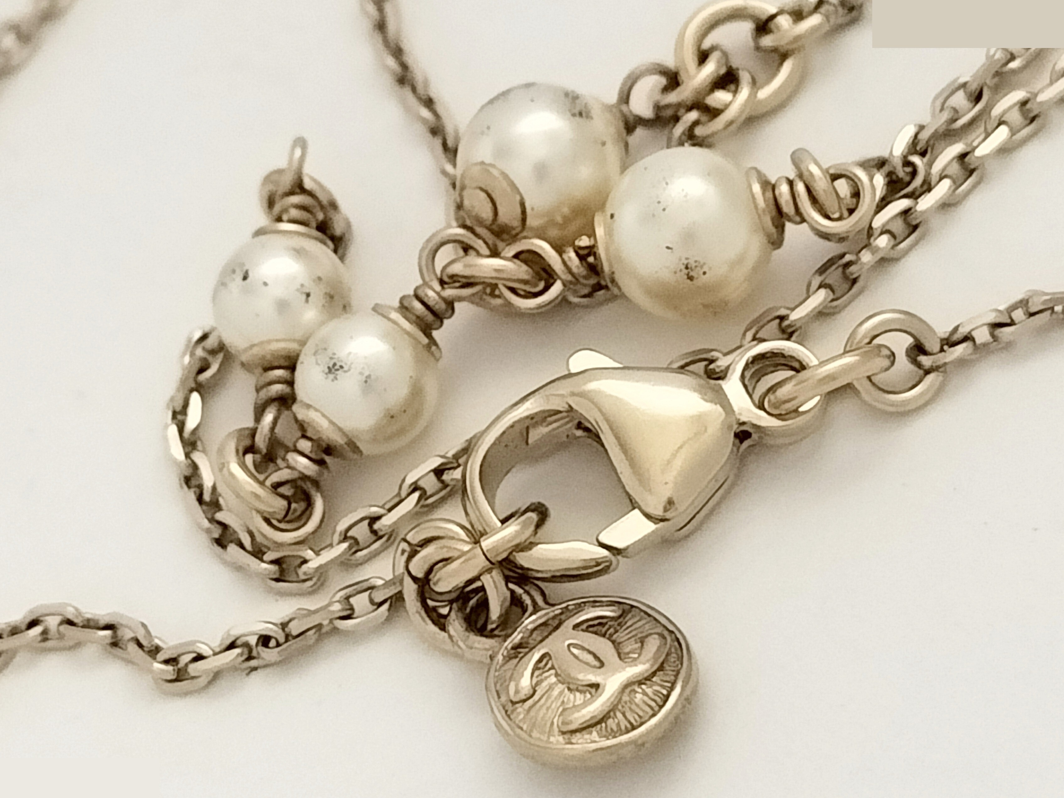 Coco Rhinestone Gold Necklace, Chain approx. 60cm — view 4
