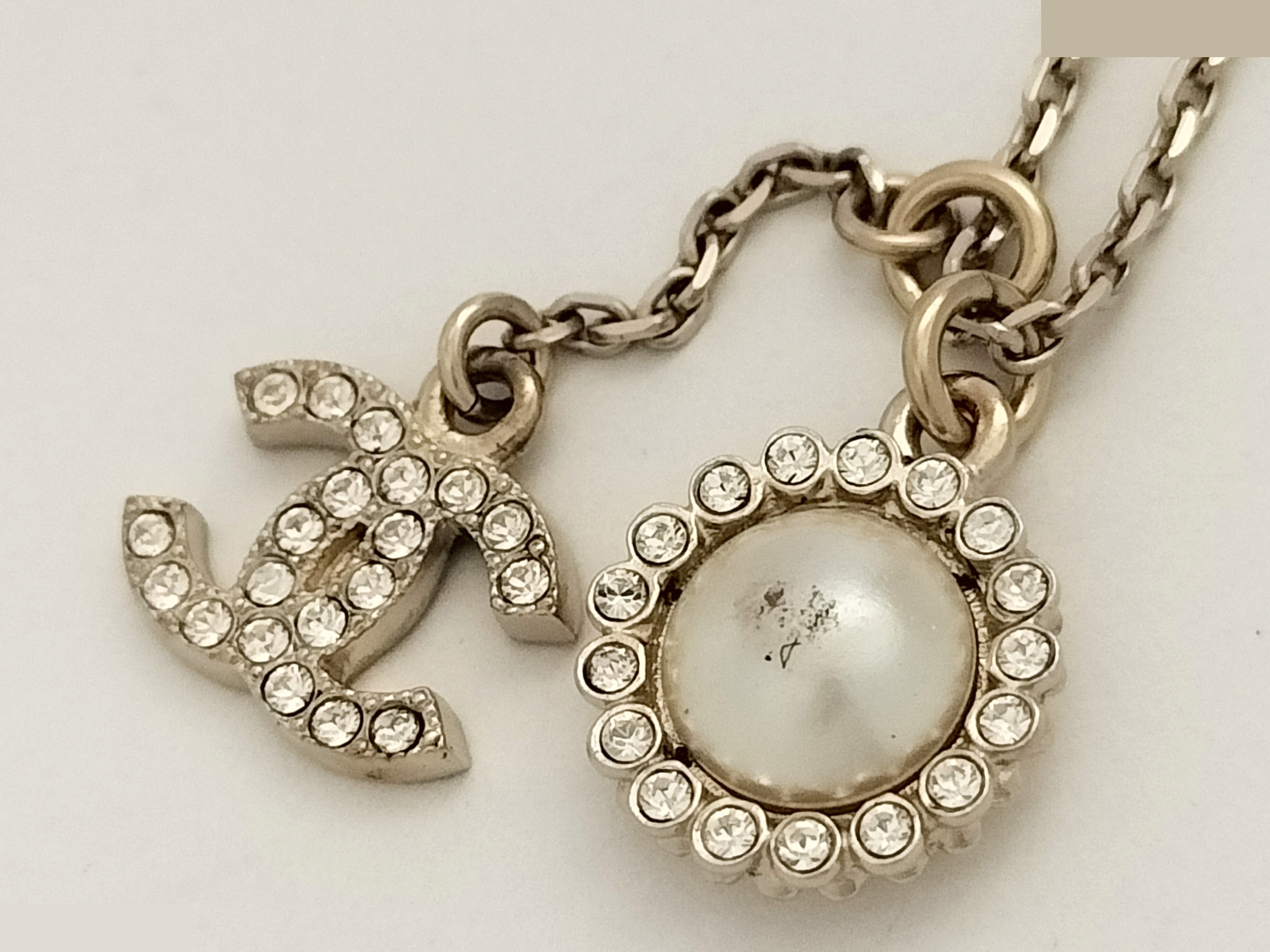 Coco Rhinestone Gold Necklace, Chain approx. 60cm — view 5