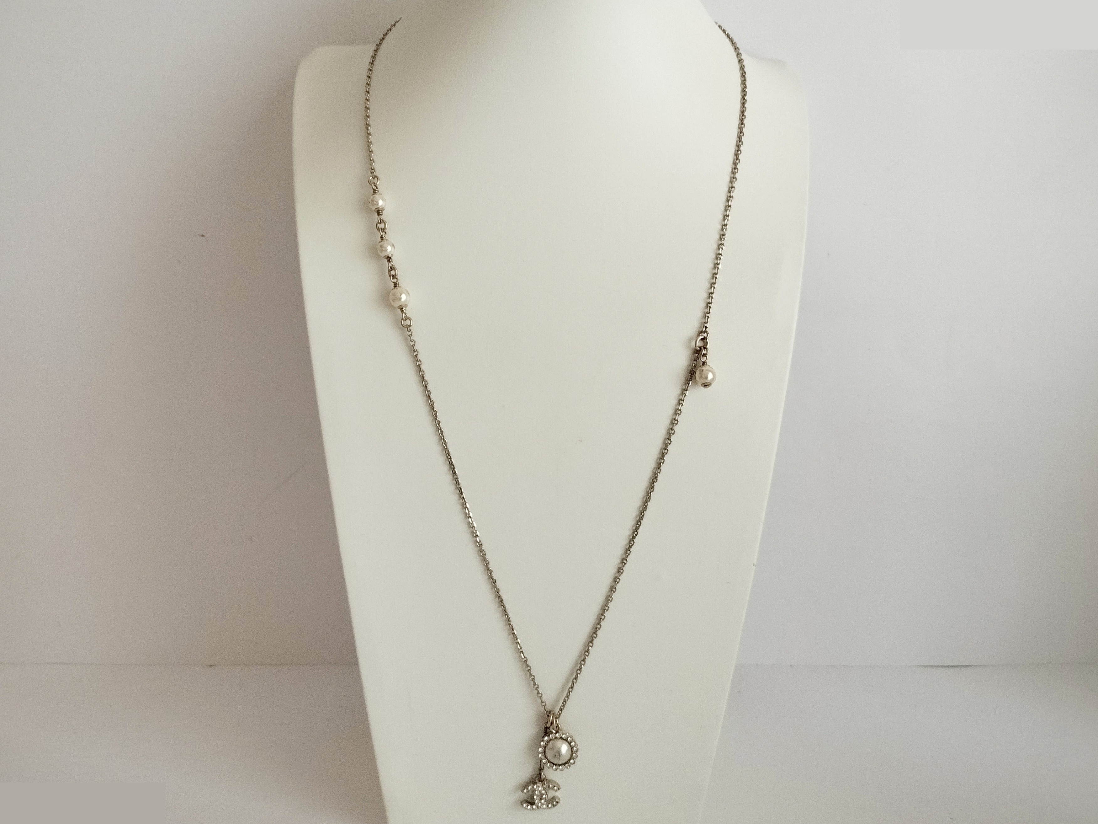 Coco Rhinestone Gold Necklace, Chain approx. 60cm — view 7