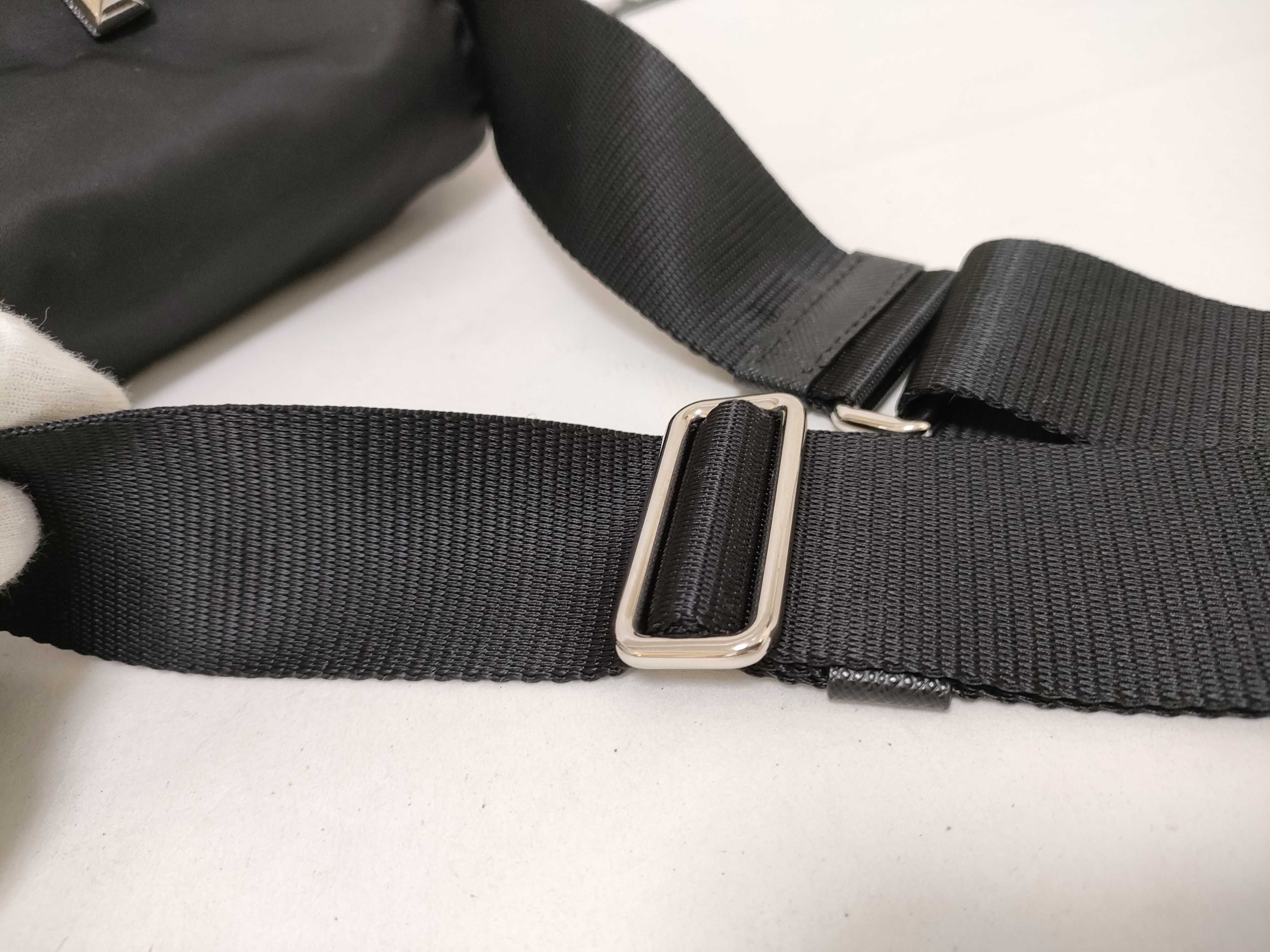 Nylon Prada Tessuto Studded Messenger Shoulder Bag with White Tag and Dust Bag - Excellent Condition — view 4