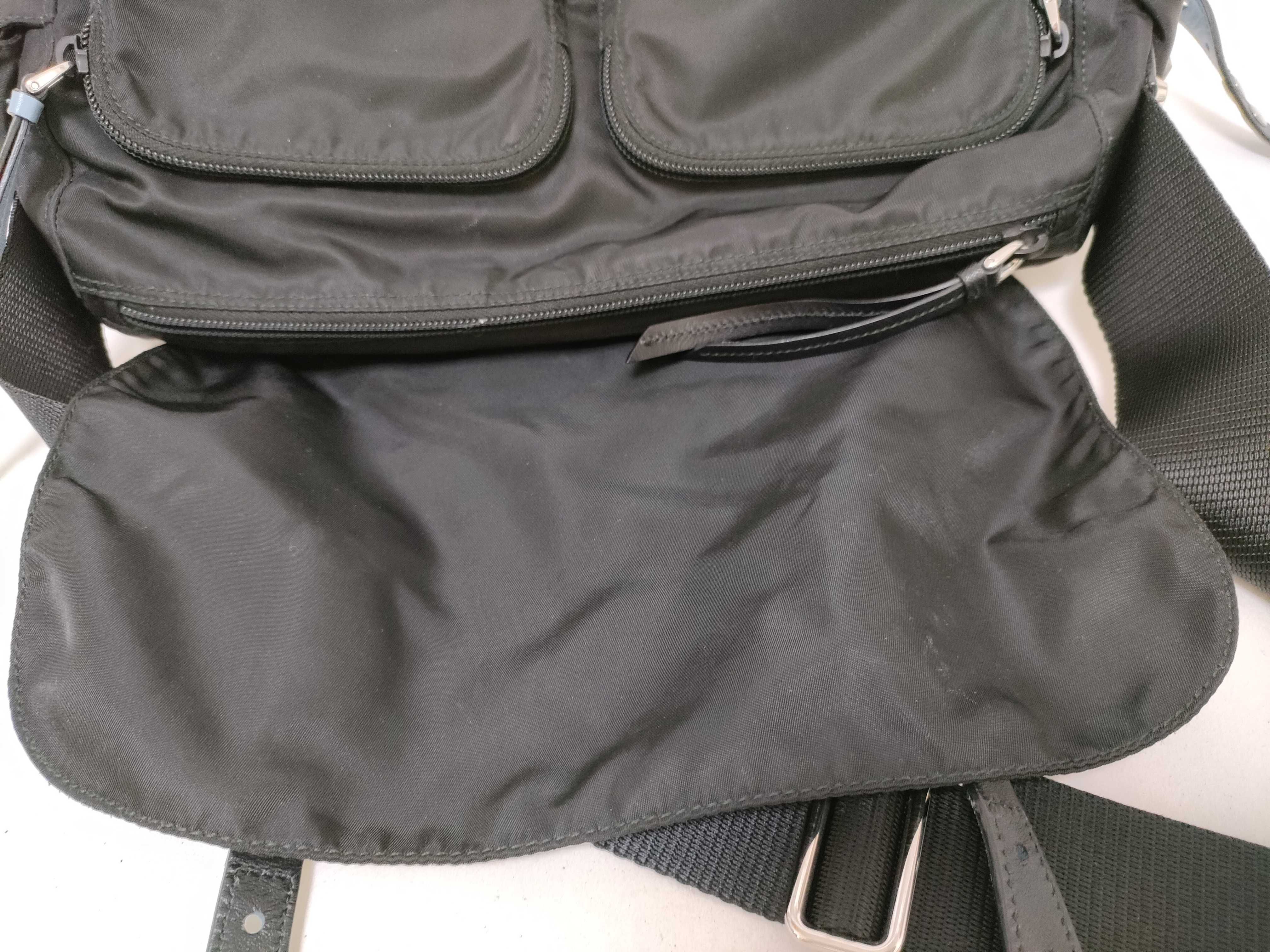 Nylon Prada Tessuto Studded Messenger Shoulder Bag with White Tag and Dust Bag - Excellent Condition — view 8
