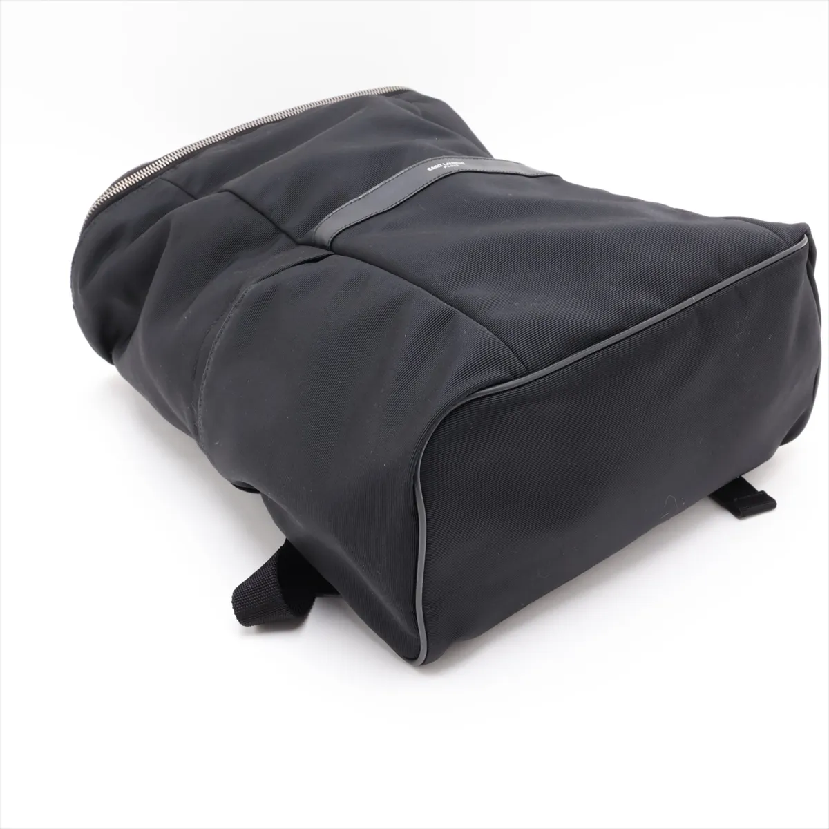608296 Canvas x Leather Backpack/Rucksack Black — view 4