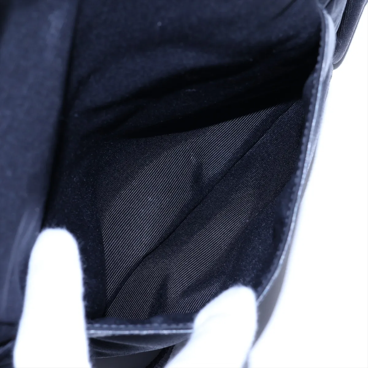 608296 Canvas x Leather Backpack/Rucksack Black — view 10