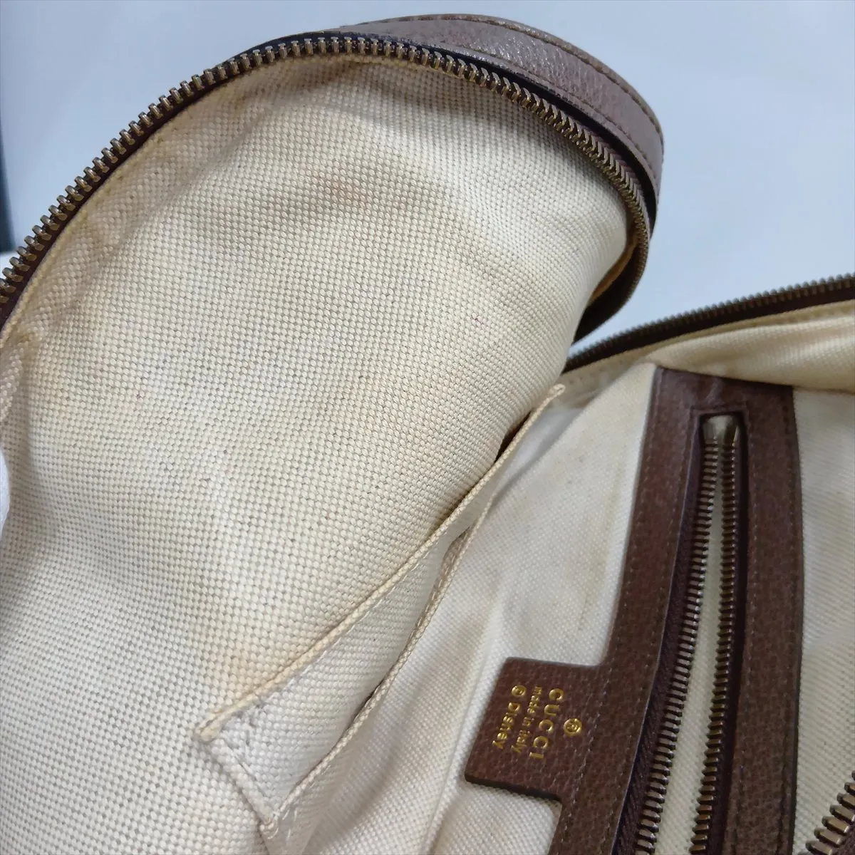 x Disney GG Supreme 552884 PVC x Leather Backpack/Rucksack Brown — view 15