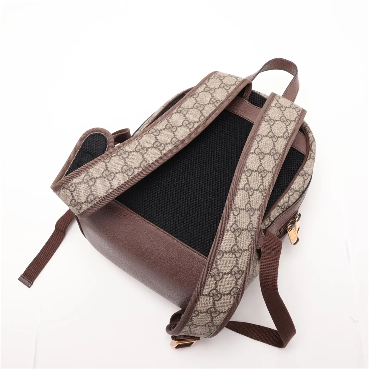 x Disney GG Supreme 552884 PVC x Leather Backpack/Rucksack Brown — view 5