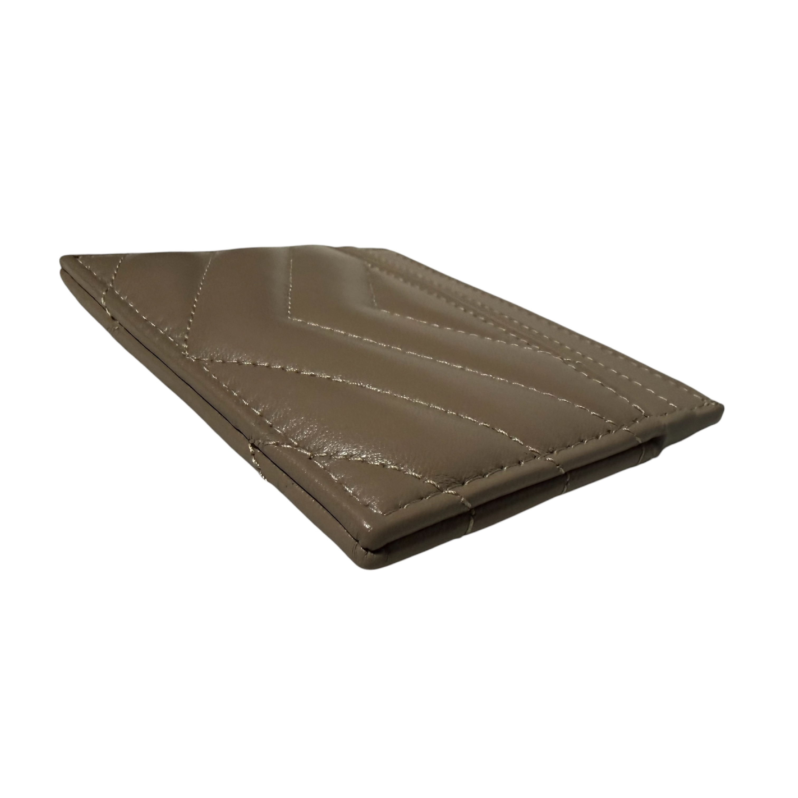Cassandra Mocha Lambskin Card Case (Card Case/Pass Case/Business Card Holder) — view 4