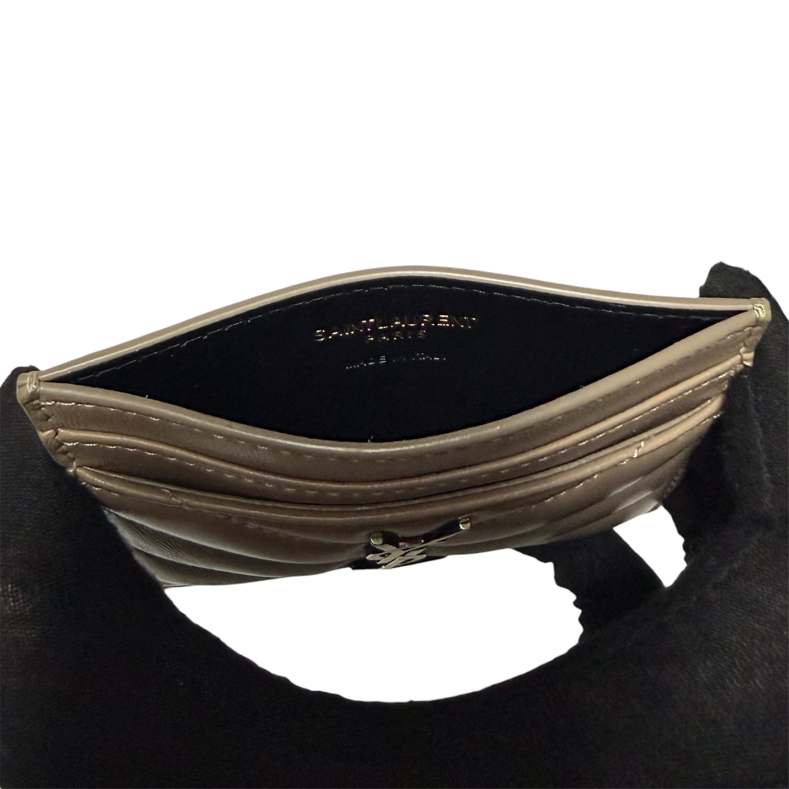 Cassandra Mocha Lambskin Card Case (Card Case/Pass Case/Business Card Holder) — view 5