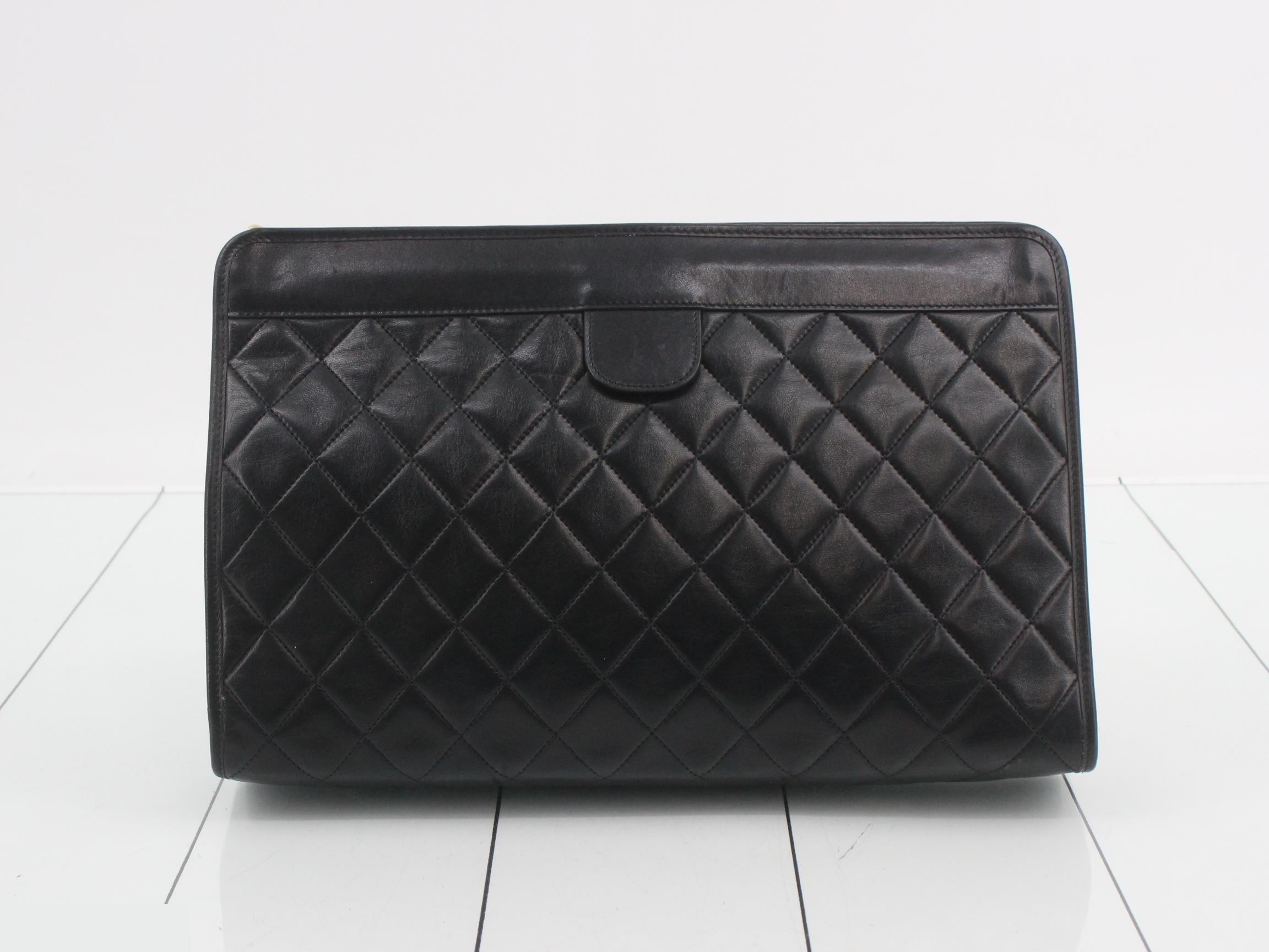 Matelassé Coco Mark Clutch Bag — view 2