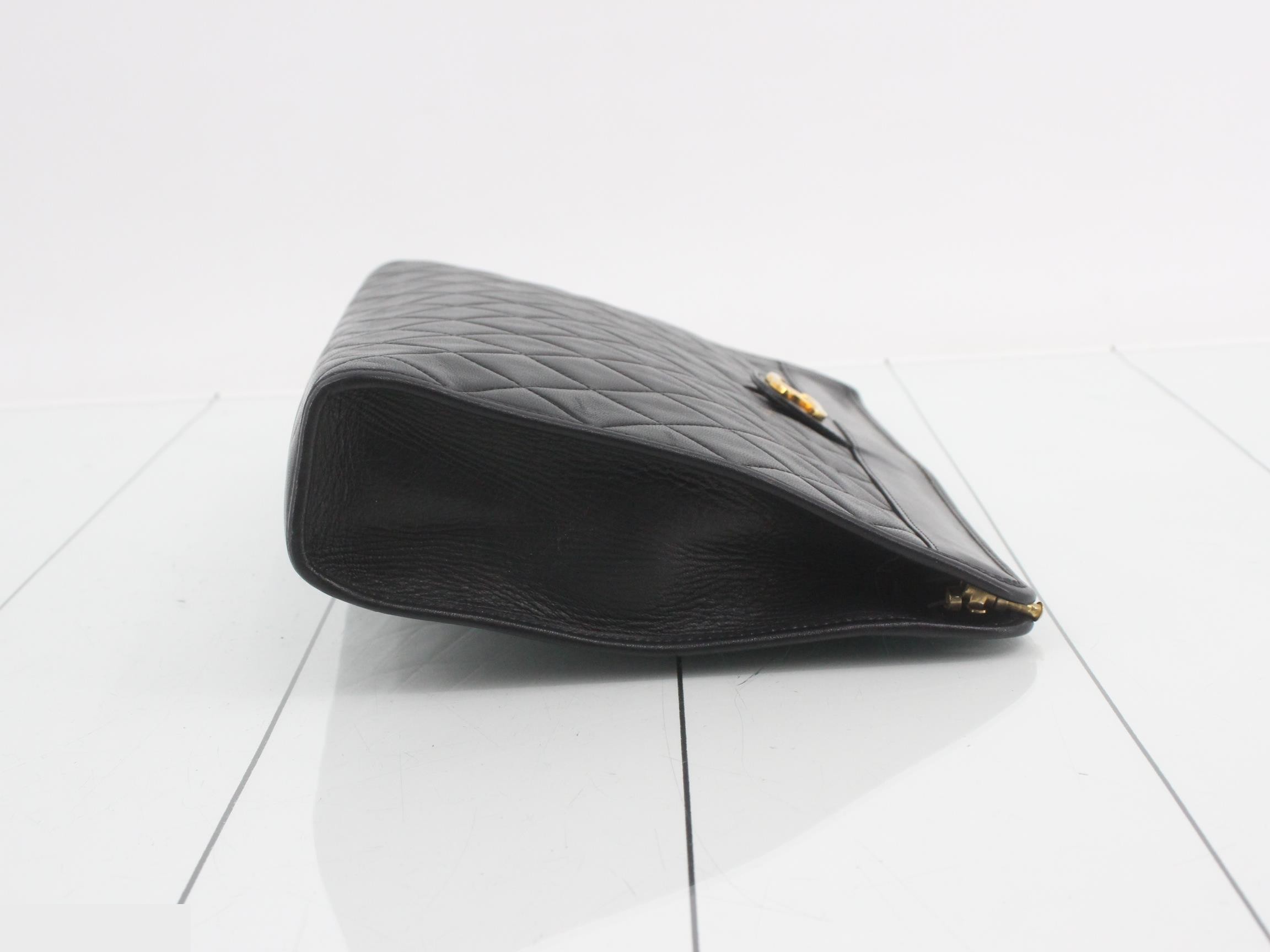 Matelassé Coco Mark Clutch Bag — view 3