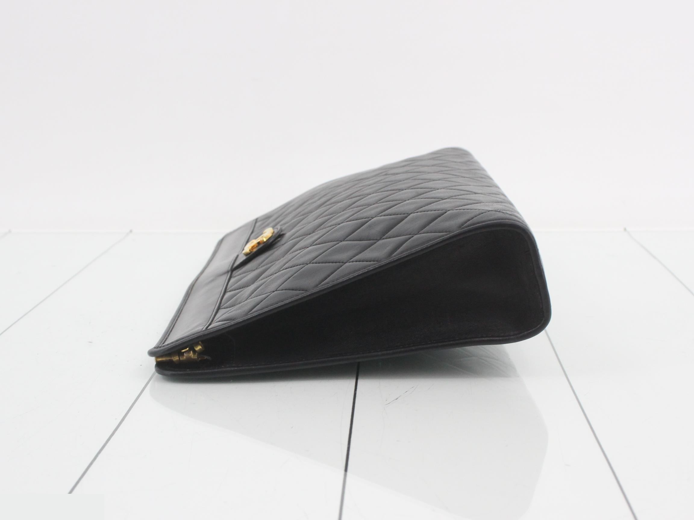 Matelassé Coco Mark Clutch Bag — view 4