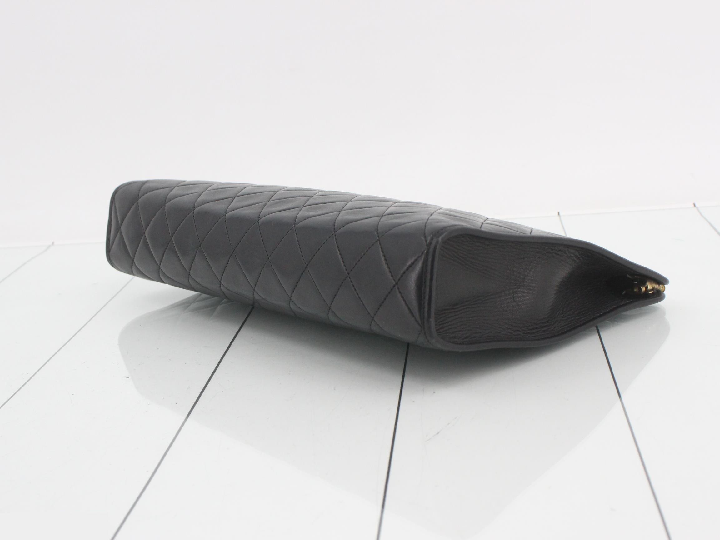 Matelassé Coco Mark Clutch Bag — view 6