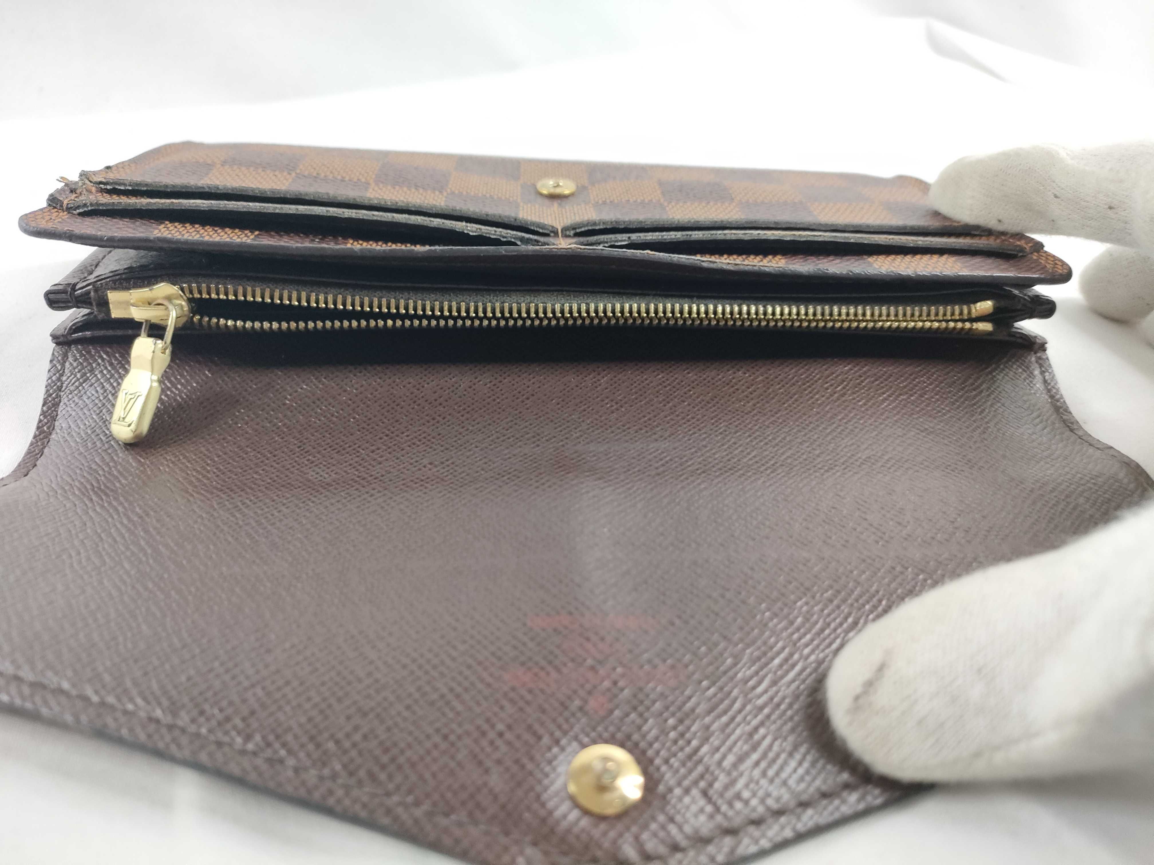 Damier Louis Vuitton Portefeuille Sarah Wallet — view 9